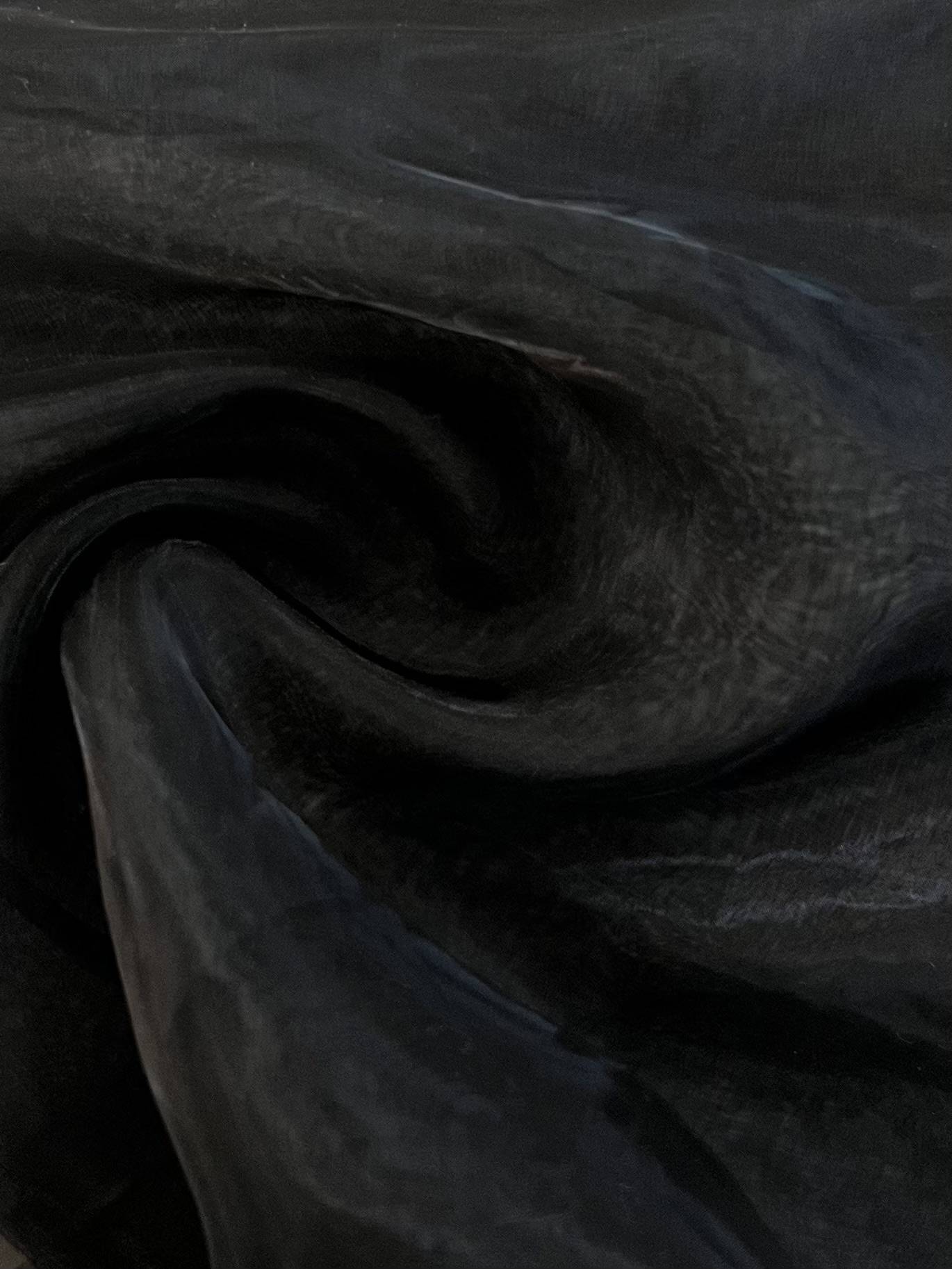 Japanese Onion Skin Organza in Black
