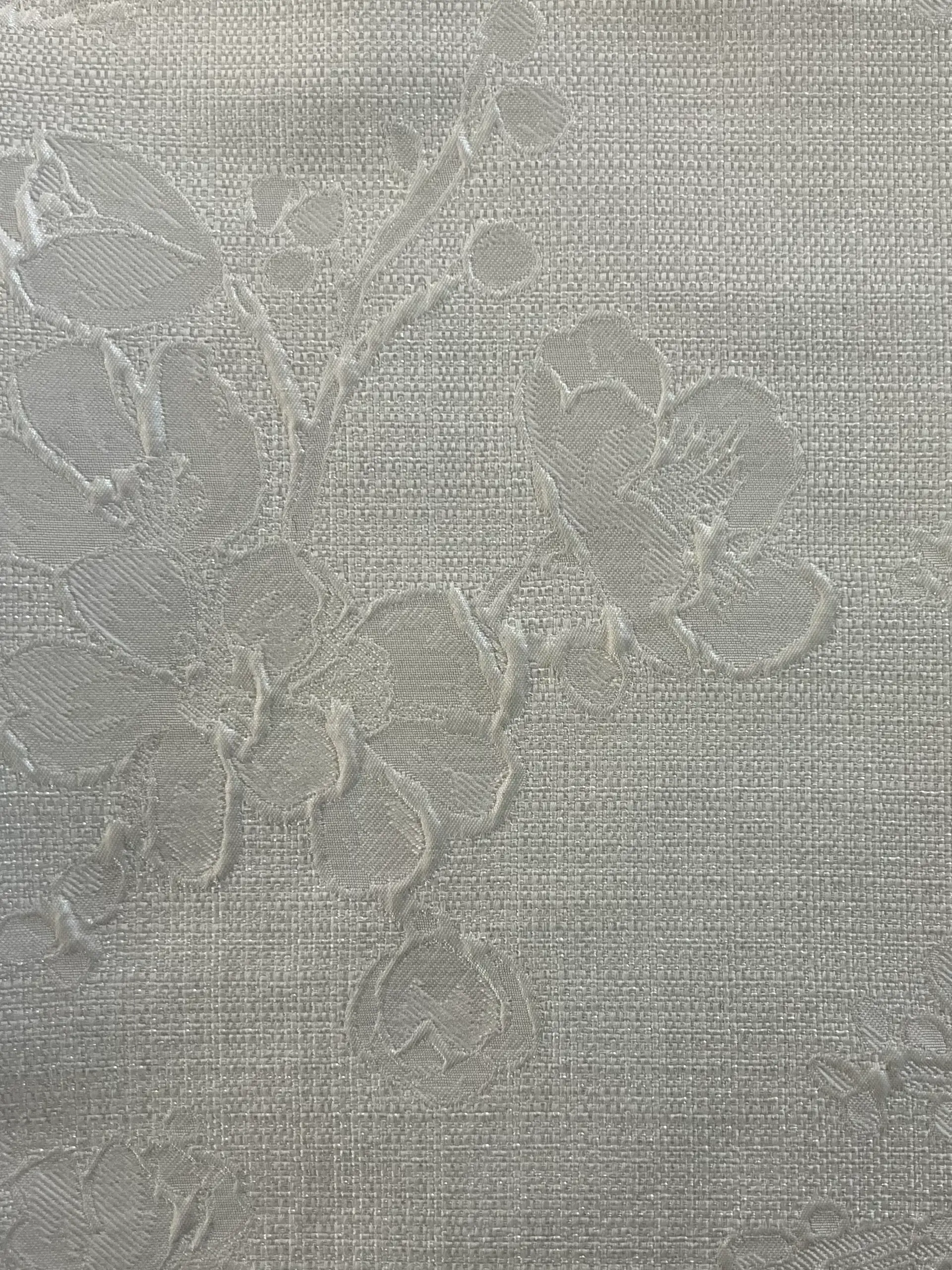 Nylon Jacquard with Linen Texture in Winter White