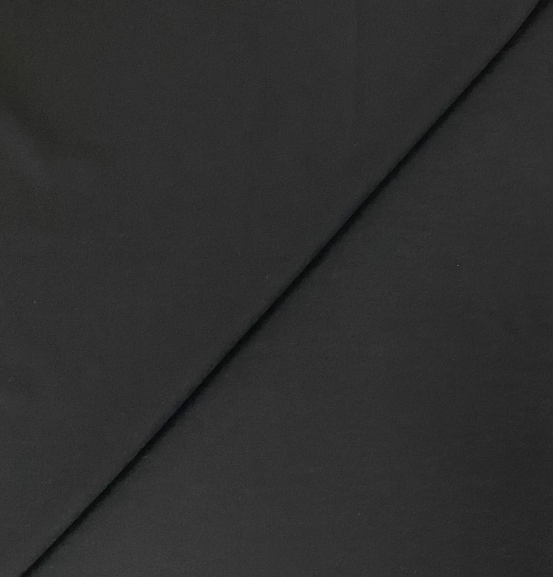 Italian Wool Crepe in Black