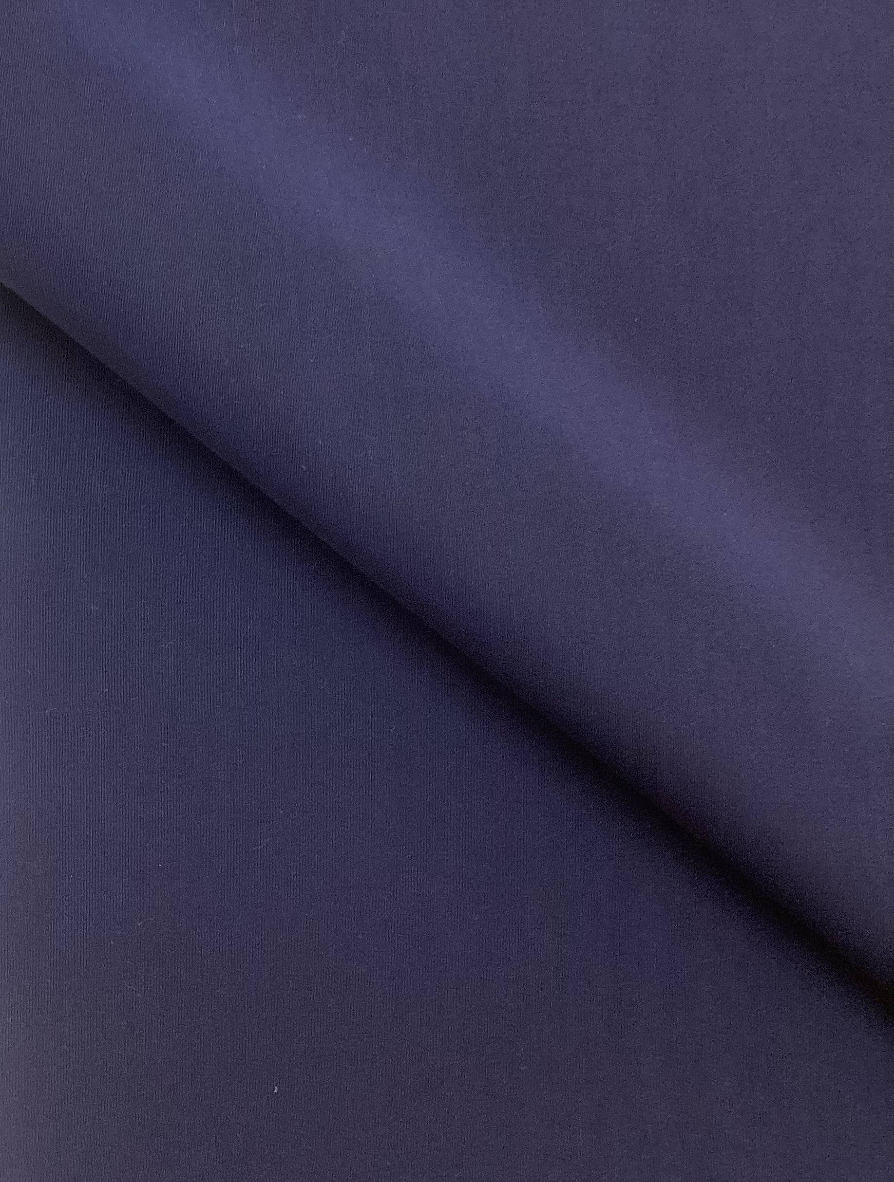 Made In Italy Couture Silk & Wool Crepe In Navy