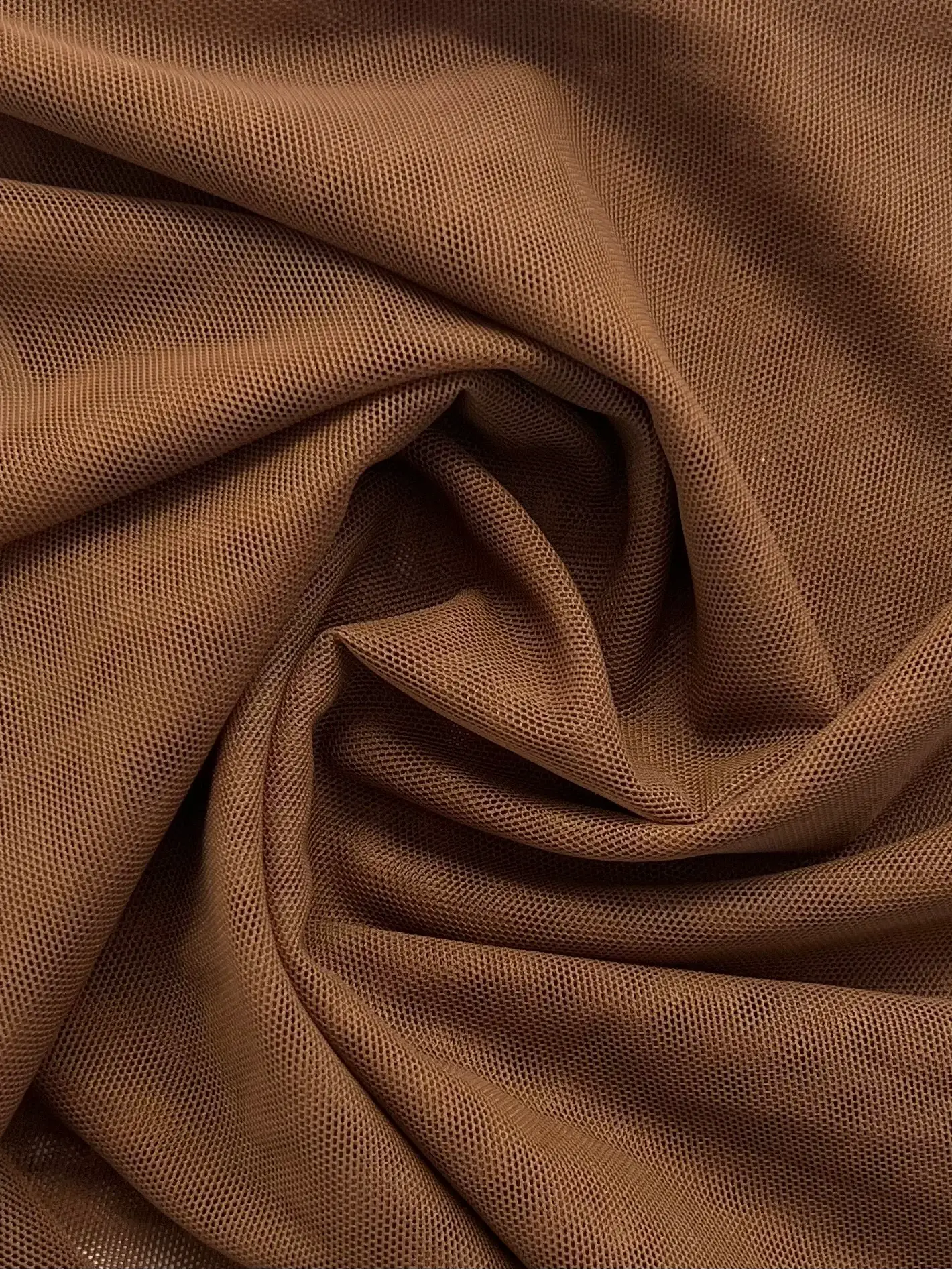 Stretch Tulle in Cocoa