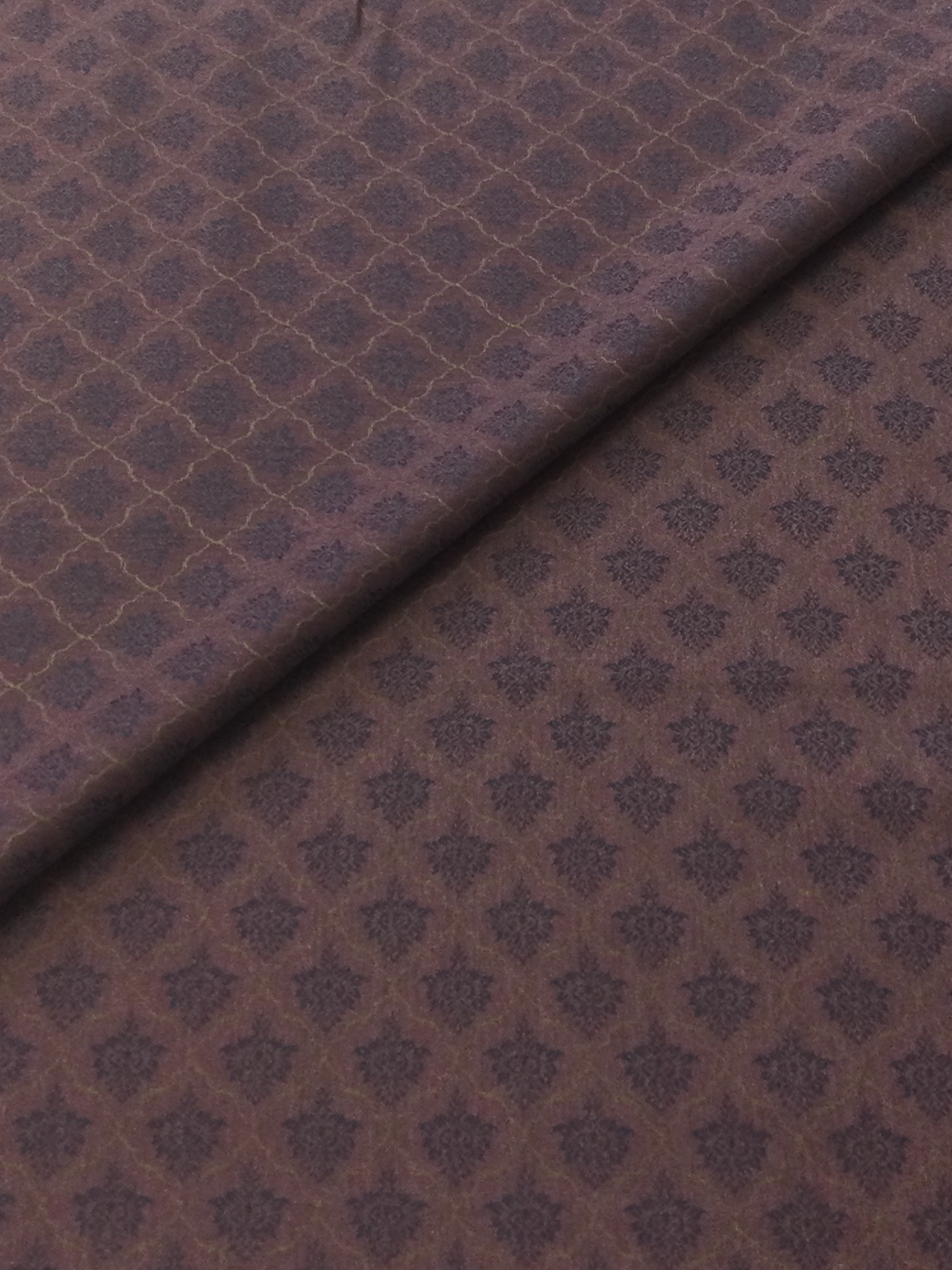 Super 110's Australian Wool Rayon Jacquard Suiting in Dusty Rose