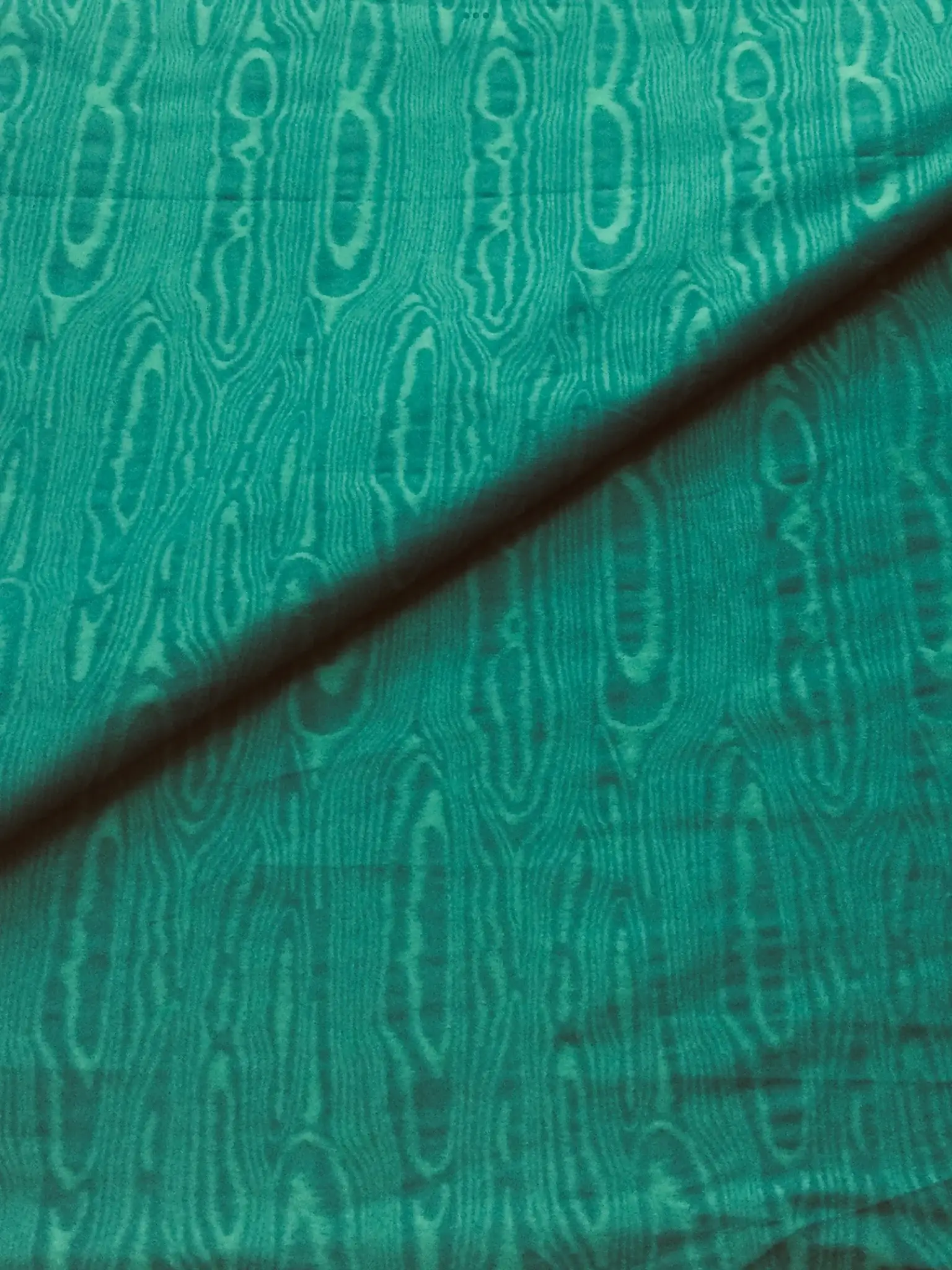 Italian Woven Moiré in Peacock