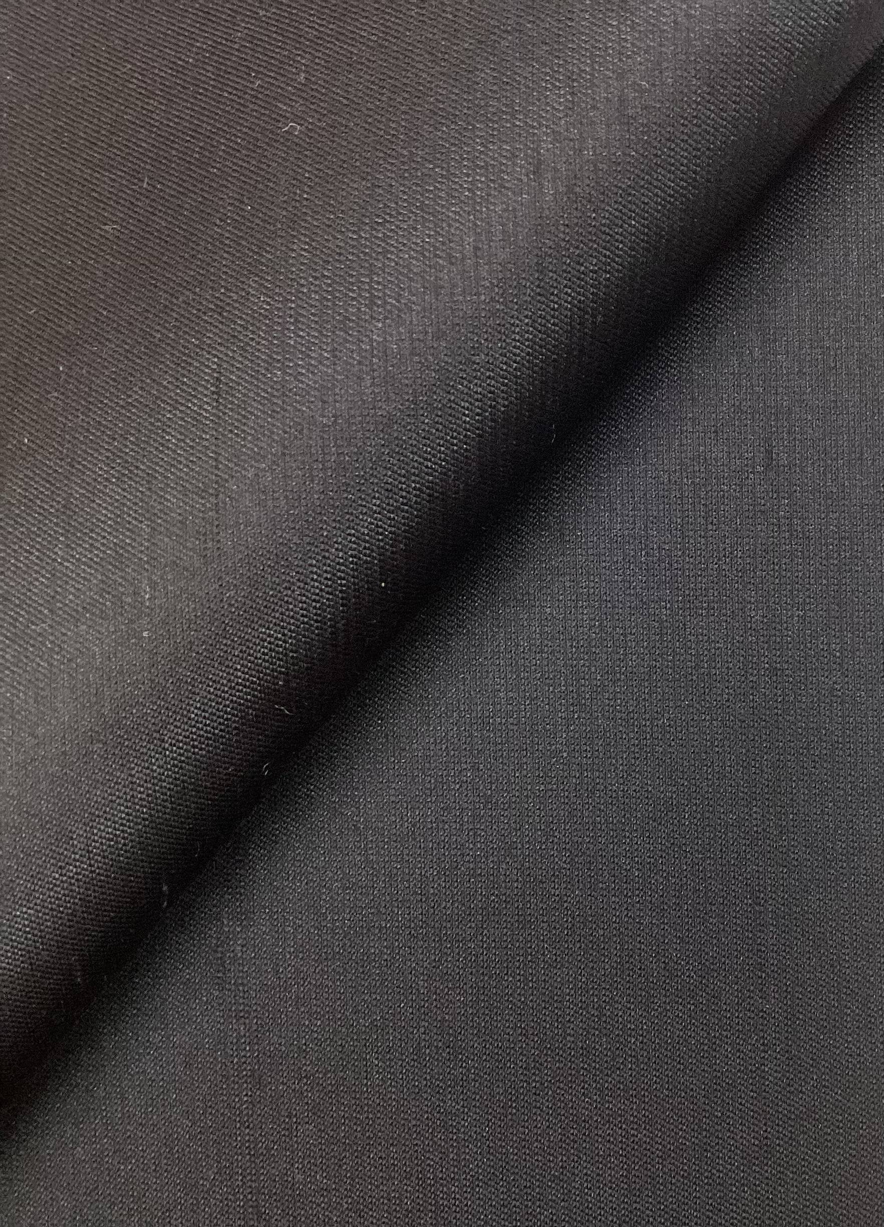 Silk & Wool Shantung In Onyx 