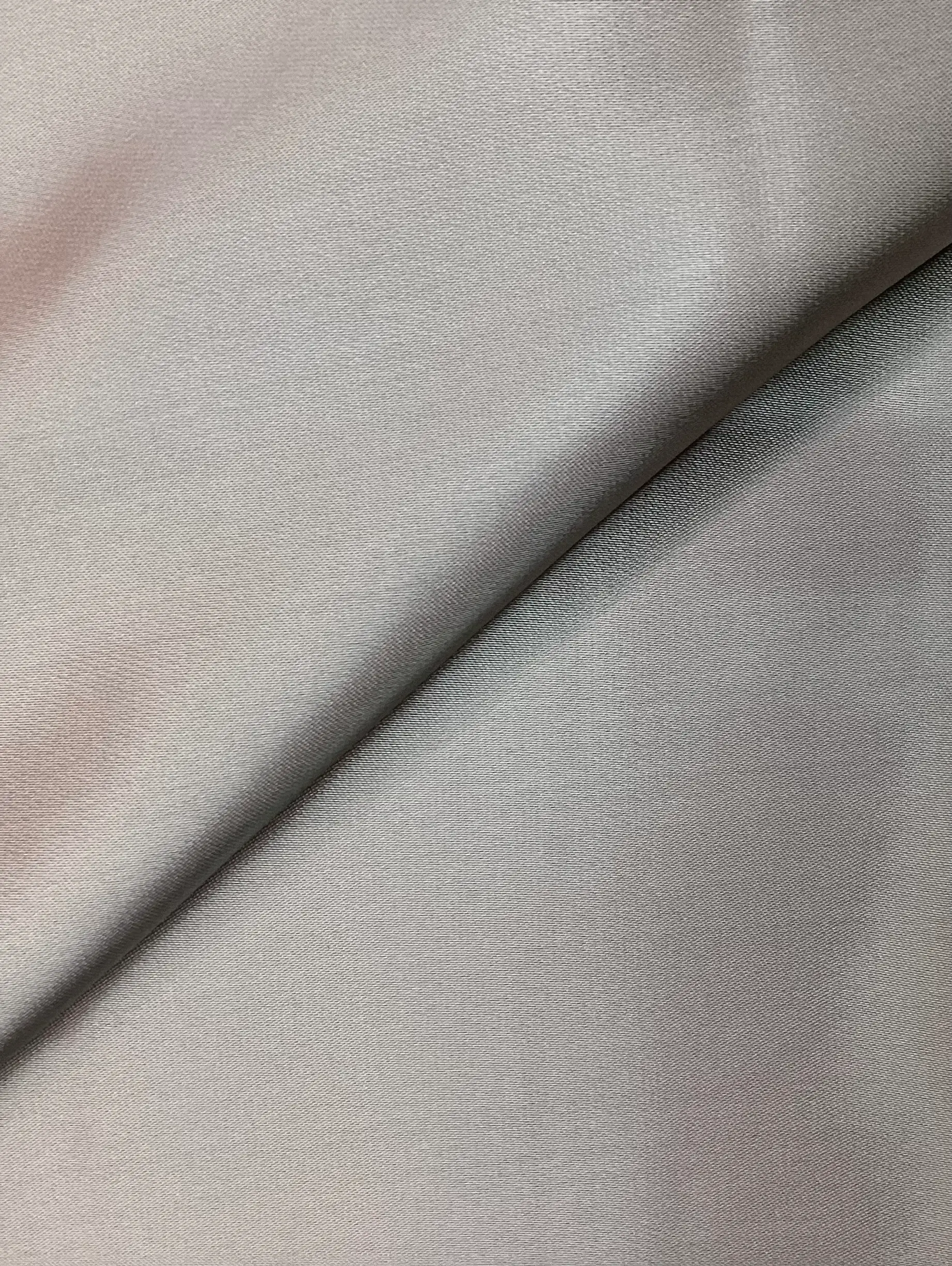 Silk and Viscose Charmeuse in Titanium