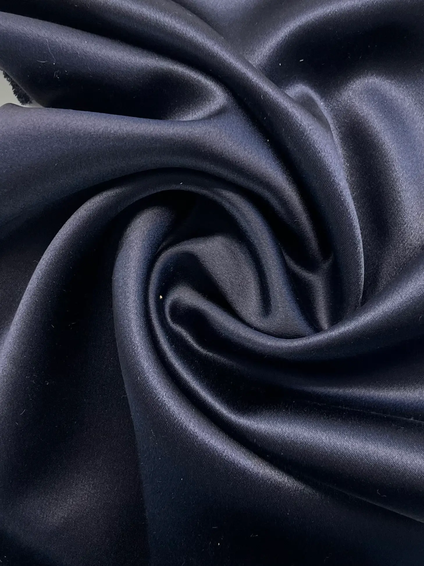 Silk Crepe Satin in Navy (40 momme)
