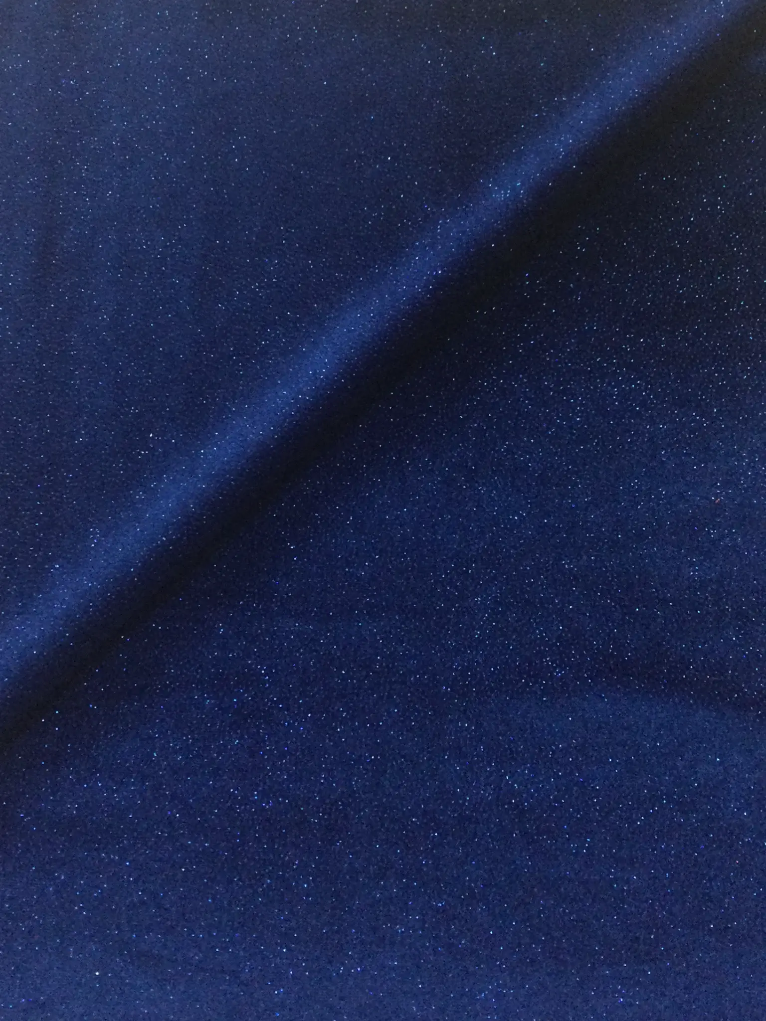 Polyester and Lycra Blend Stretch Glitter Velvet in Royal