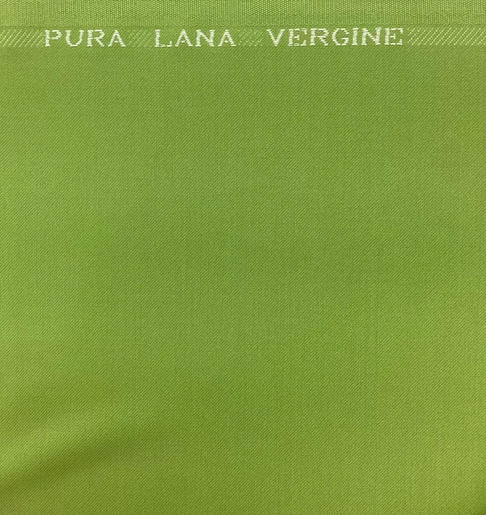 Italian Wool Satin Faille in Avocado