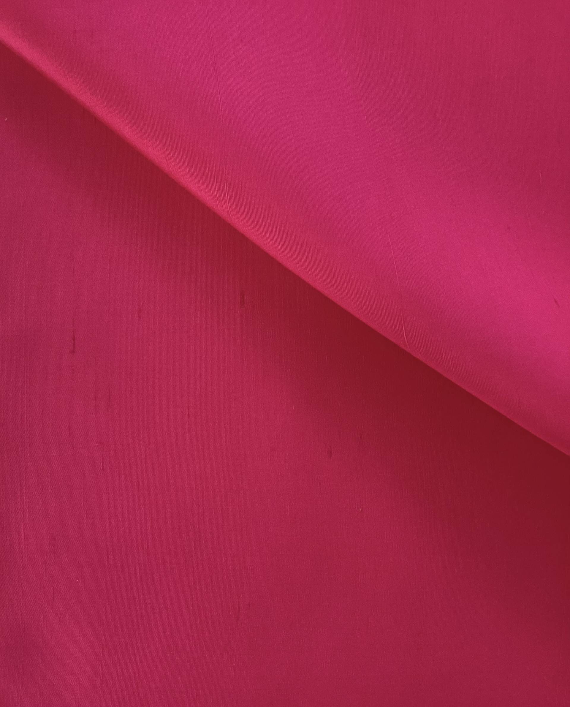 Pure Silk Shantung in Hot Pink