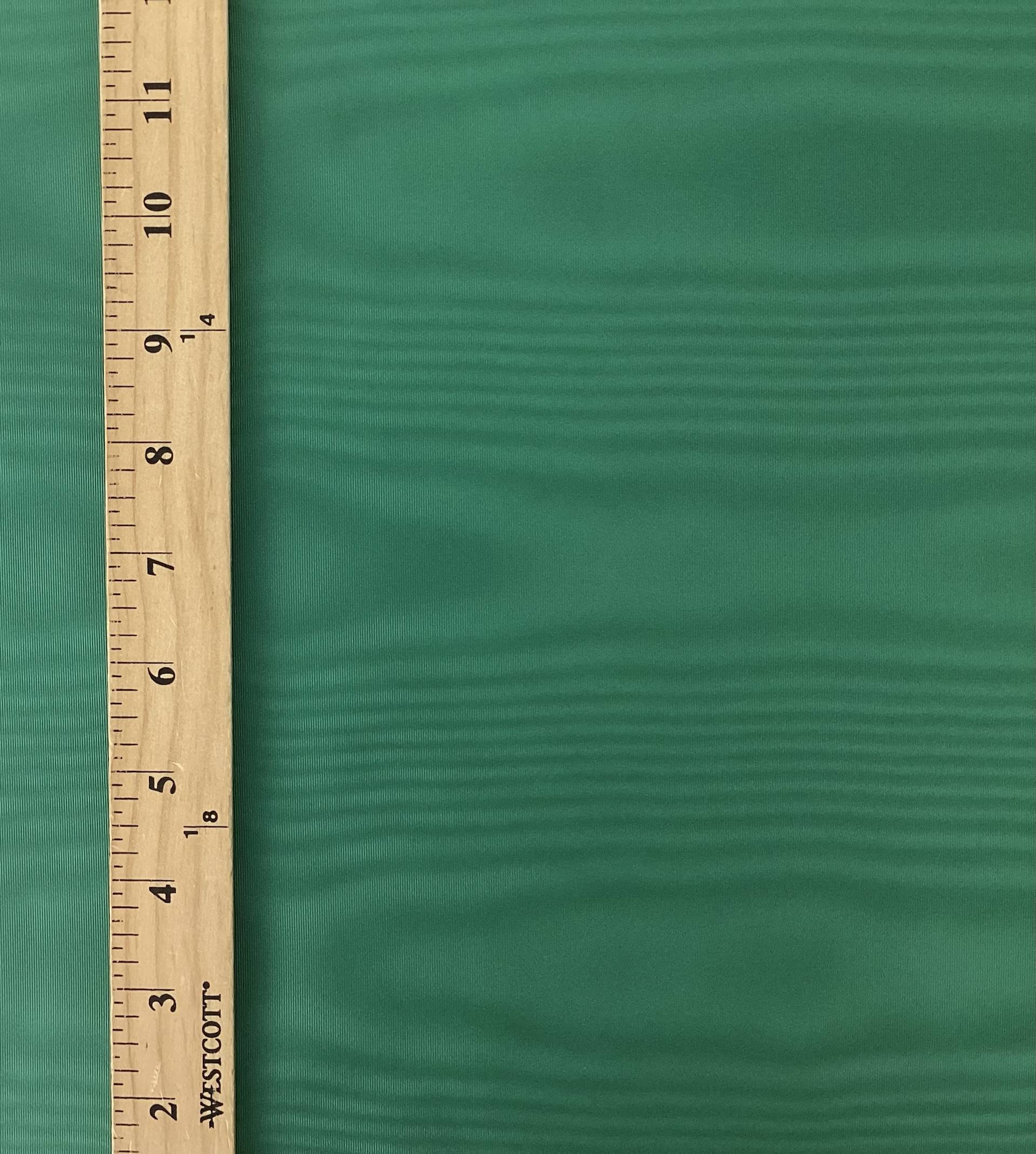 Made in Italy Moire Faille Polyester in Emerald