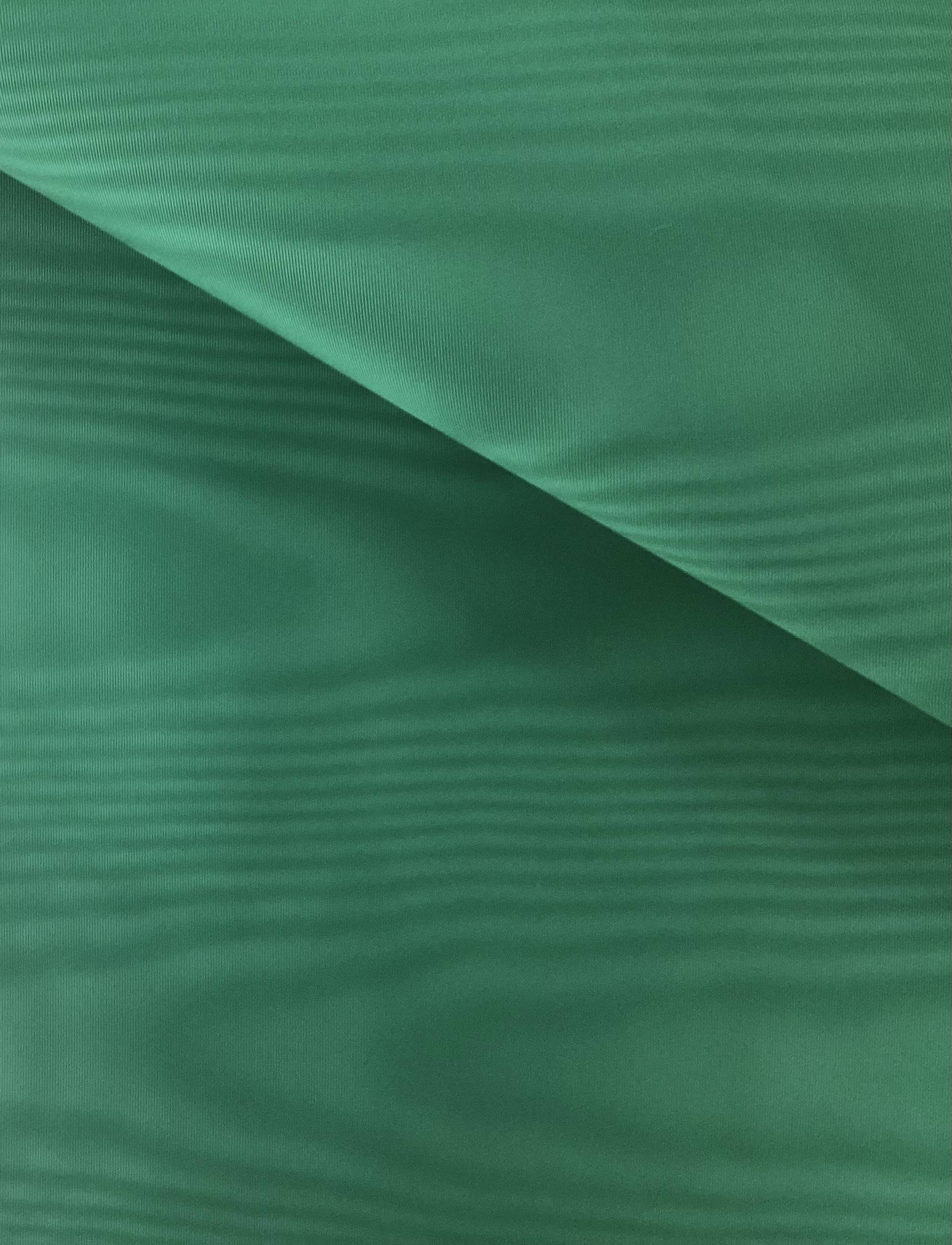 Made in Italy Moire Faille Polyester in Emerald