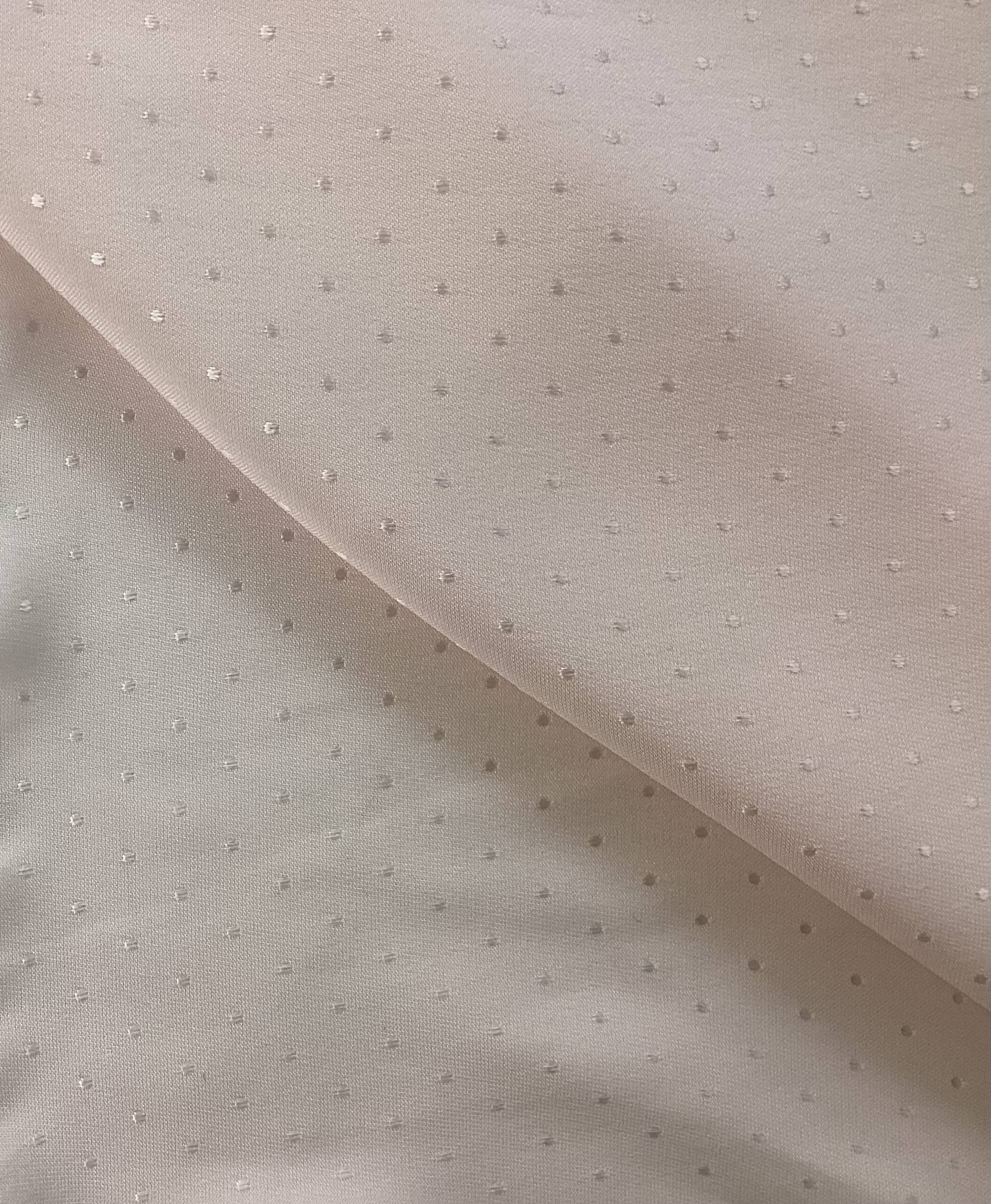 Viscose Dotted Jacquards in Blush Pink