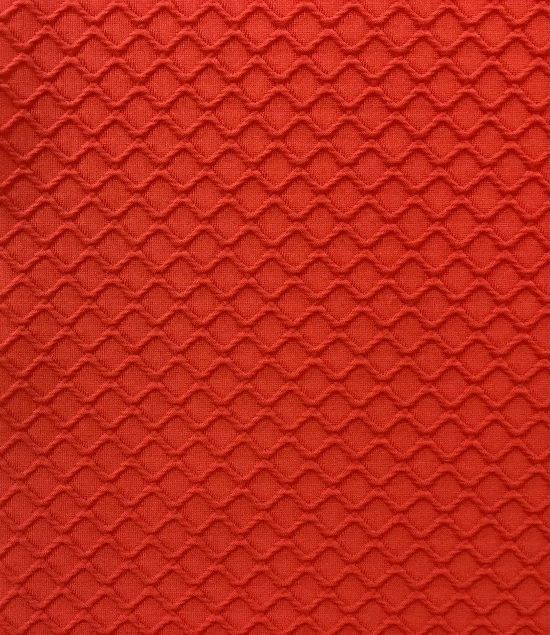 Italian Cotton and Acetate Brocade in Vermillion