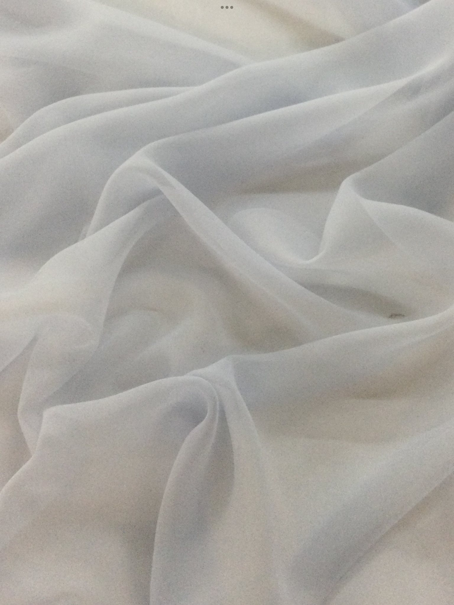 Polyester Chiffon in Silver