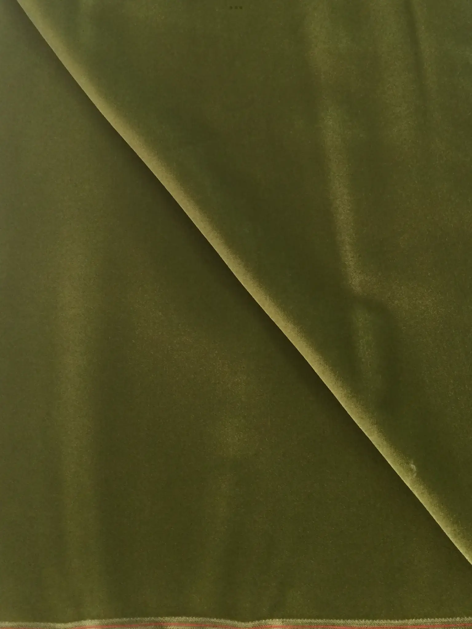 Rayon Velvet in Army