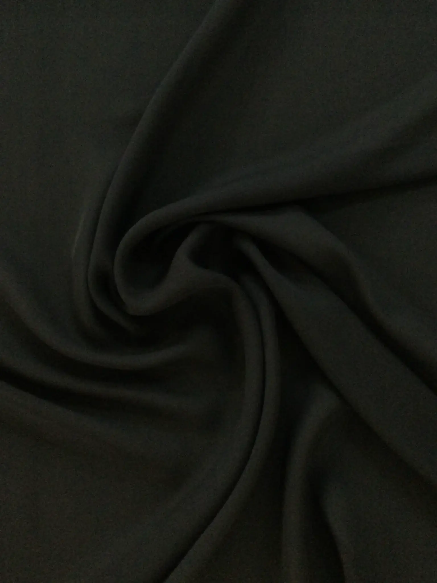Pure Silk Double Georgette in Black