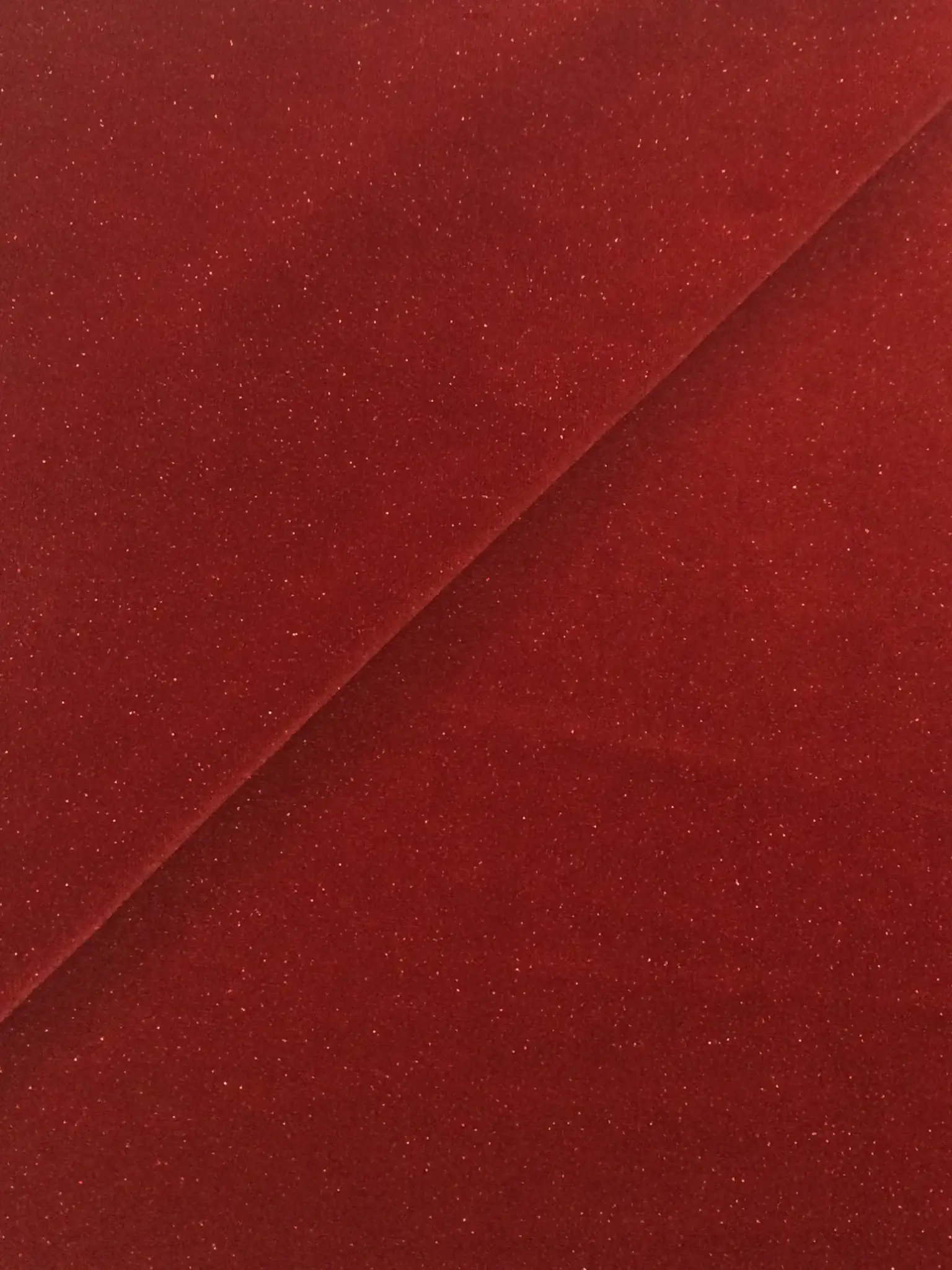 Polyester and Lycra Blend Stretch Glitter Velvet in Rouge