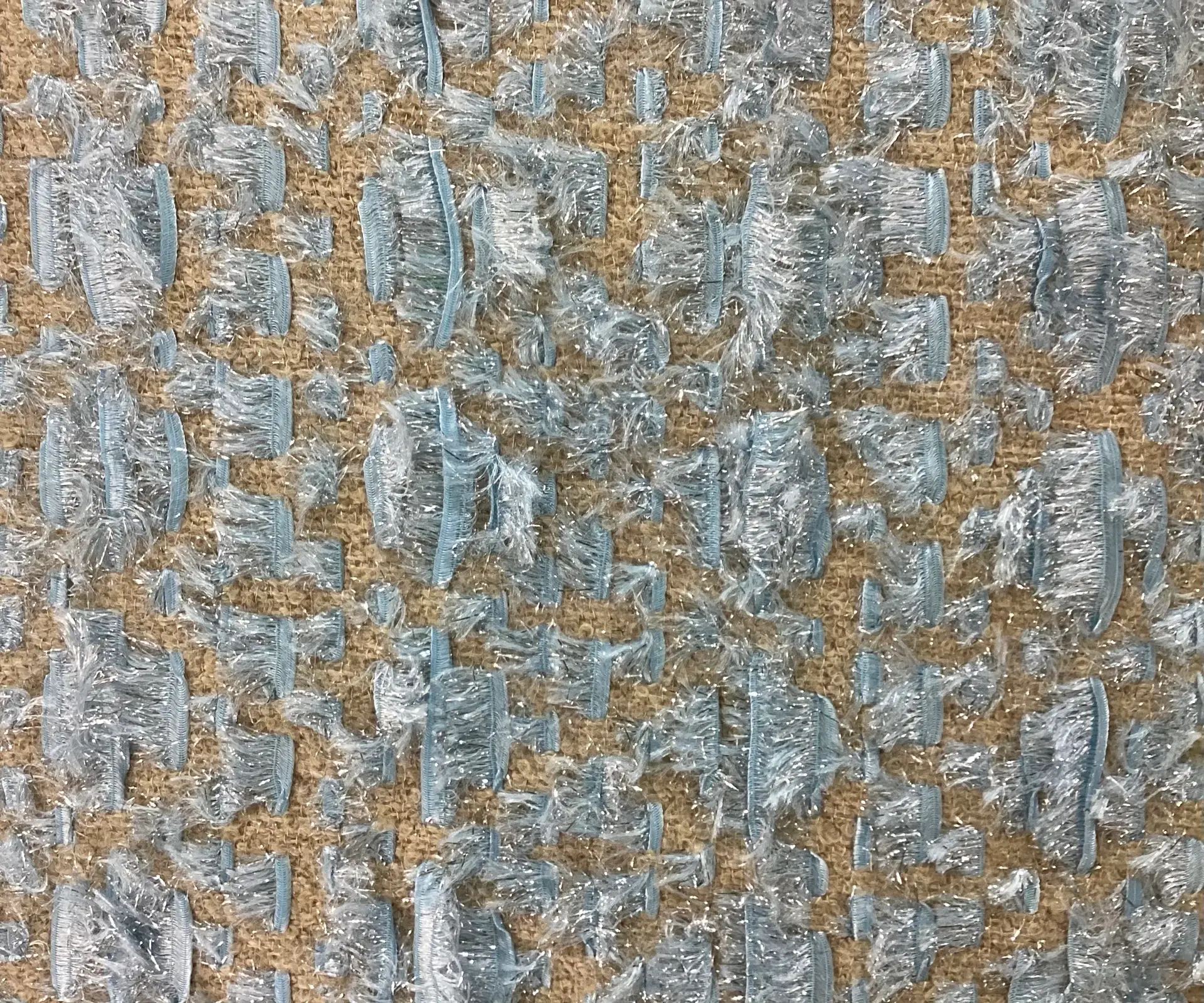 Wool Bouclé with Lurex Eyelash