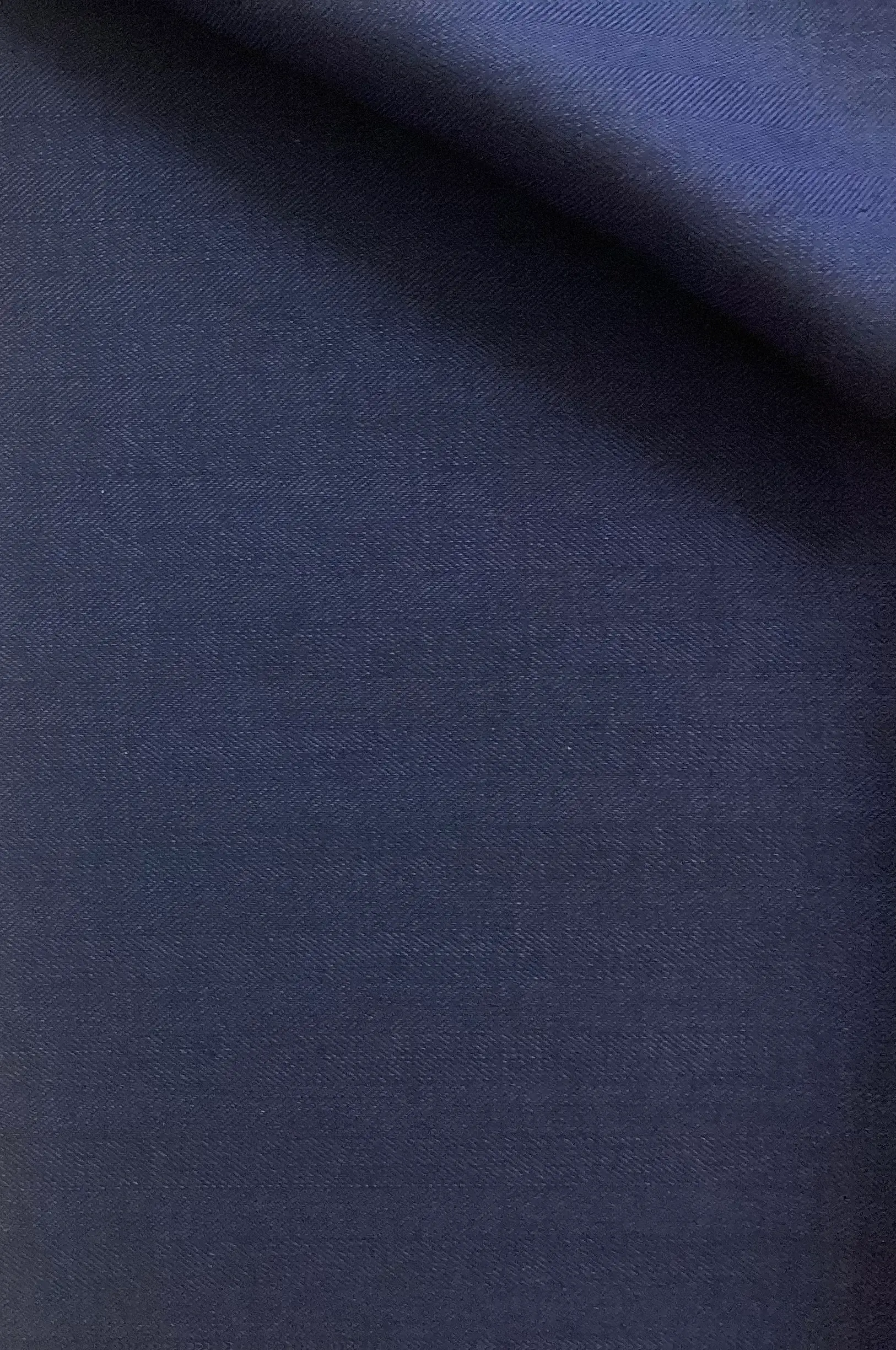 Made in Italy Guabello 100% Wool Herringbone In Night Sky