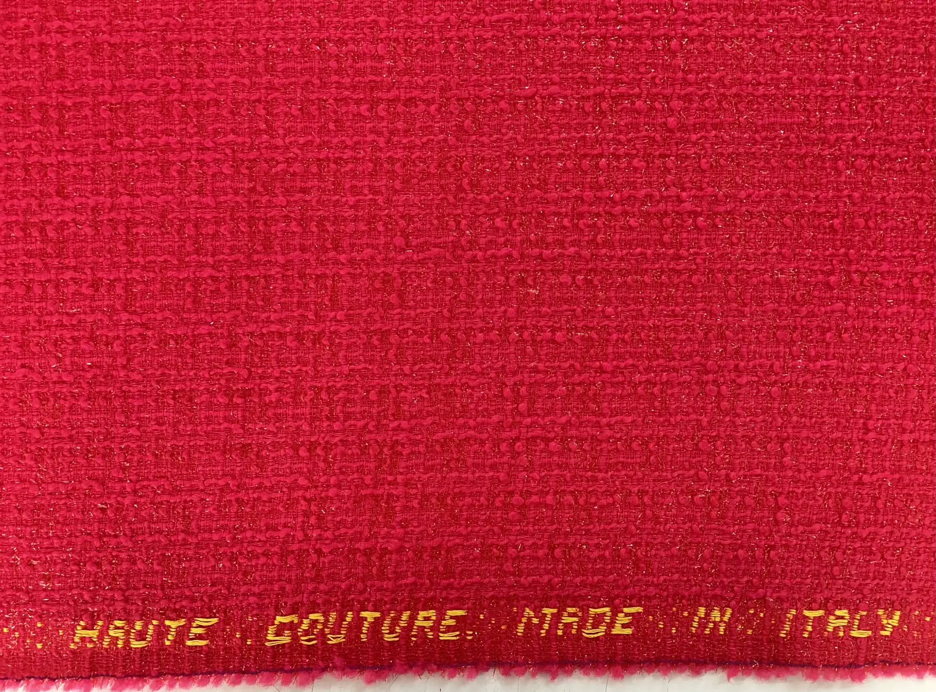 Italian Wool Nylon Lurex Tweed in Cyclamen