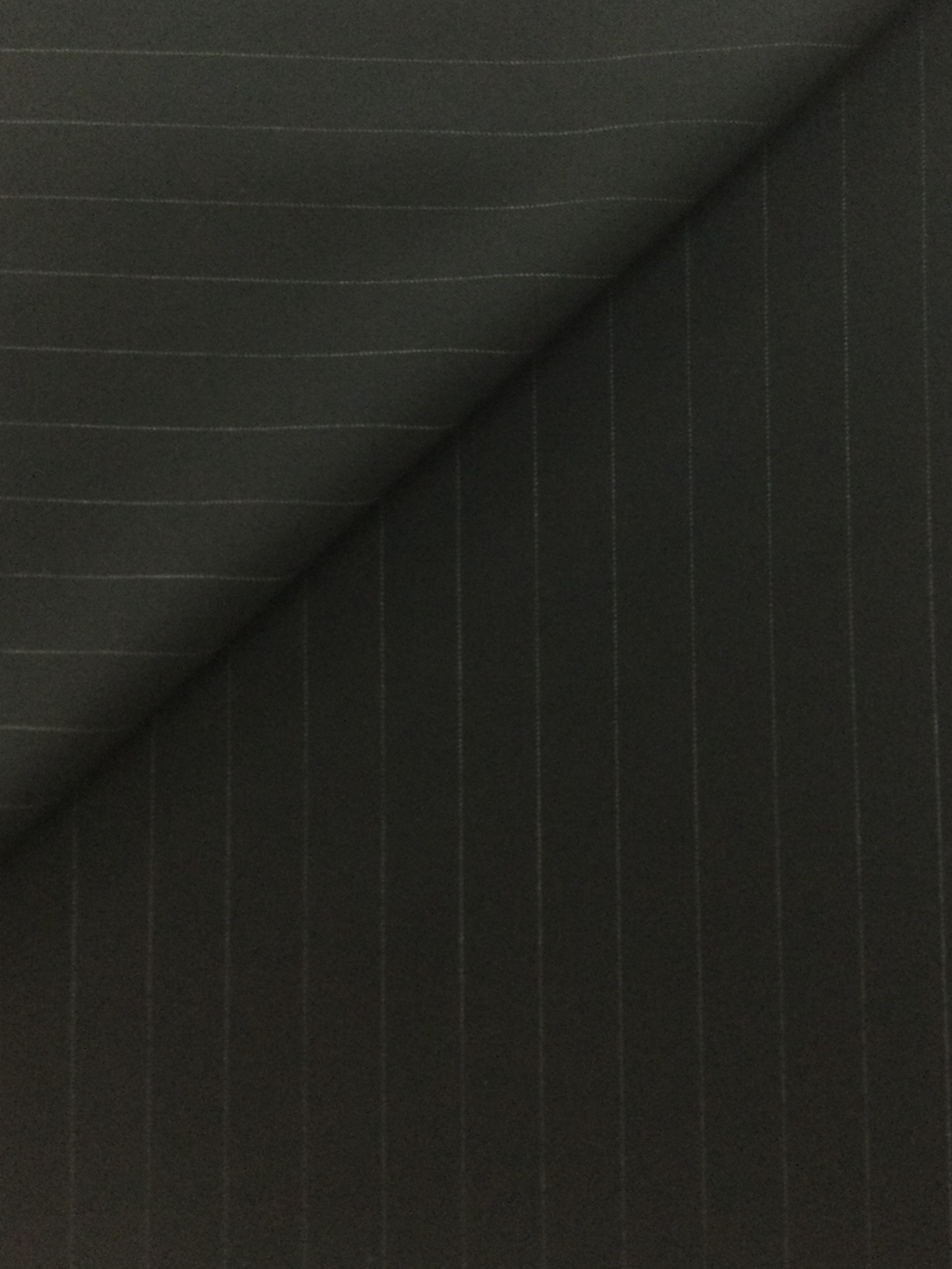 Zegna Italian Wool Stripe In Black