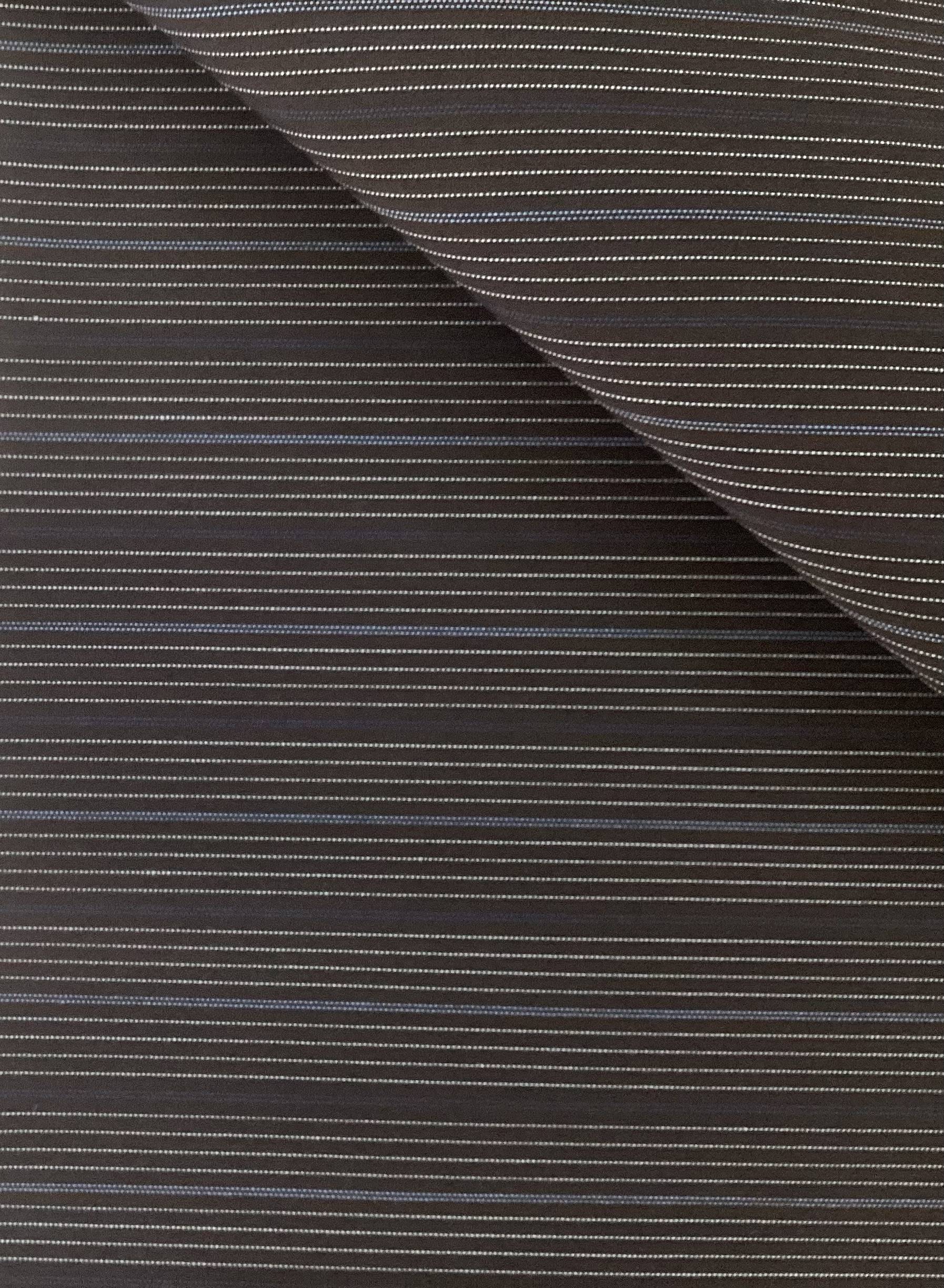 Stretch Cotton Blend Shirting Woven Stripe