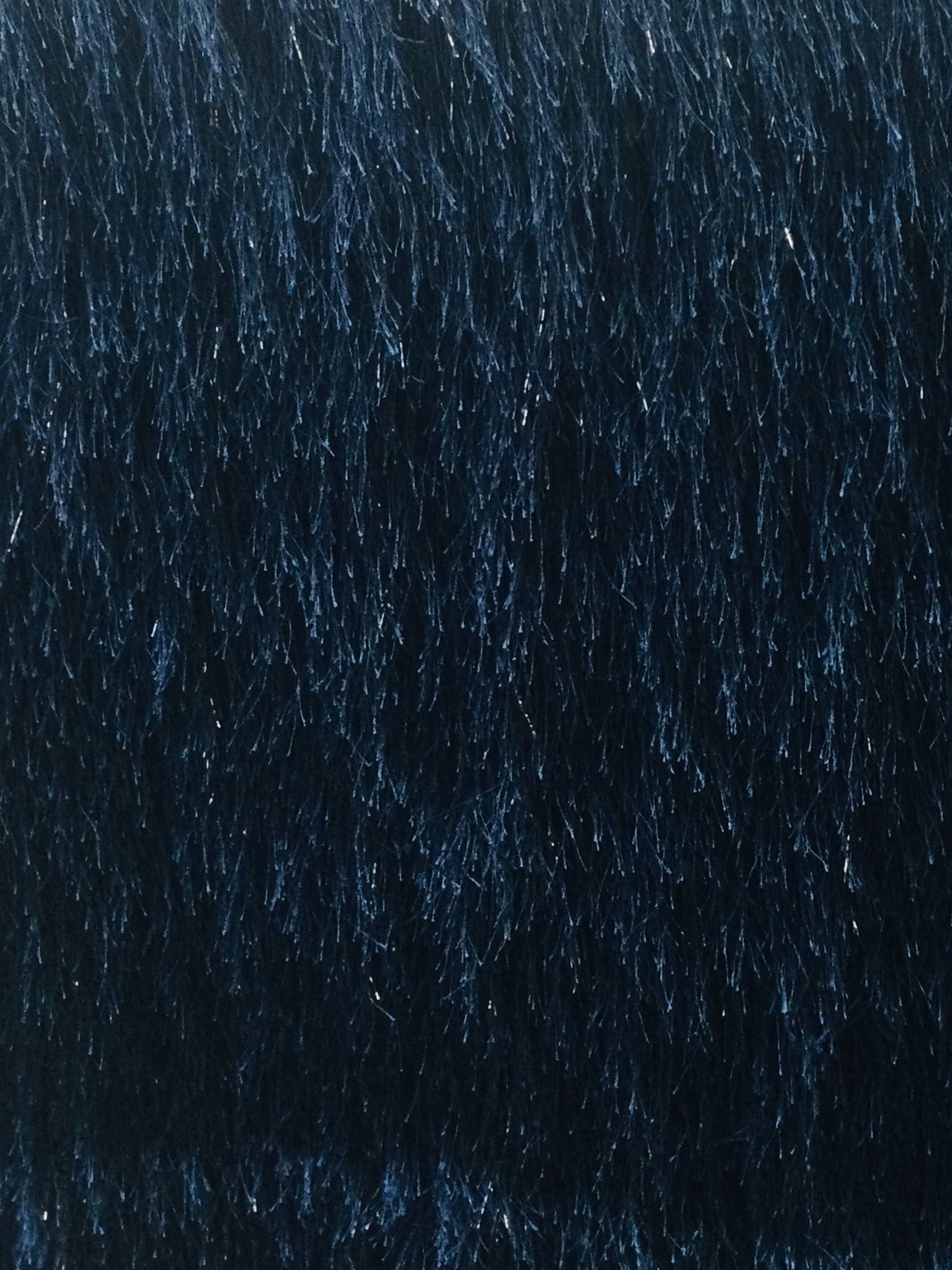 Polyester Lurex Eyelash in Blue-Turquoise 