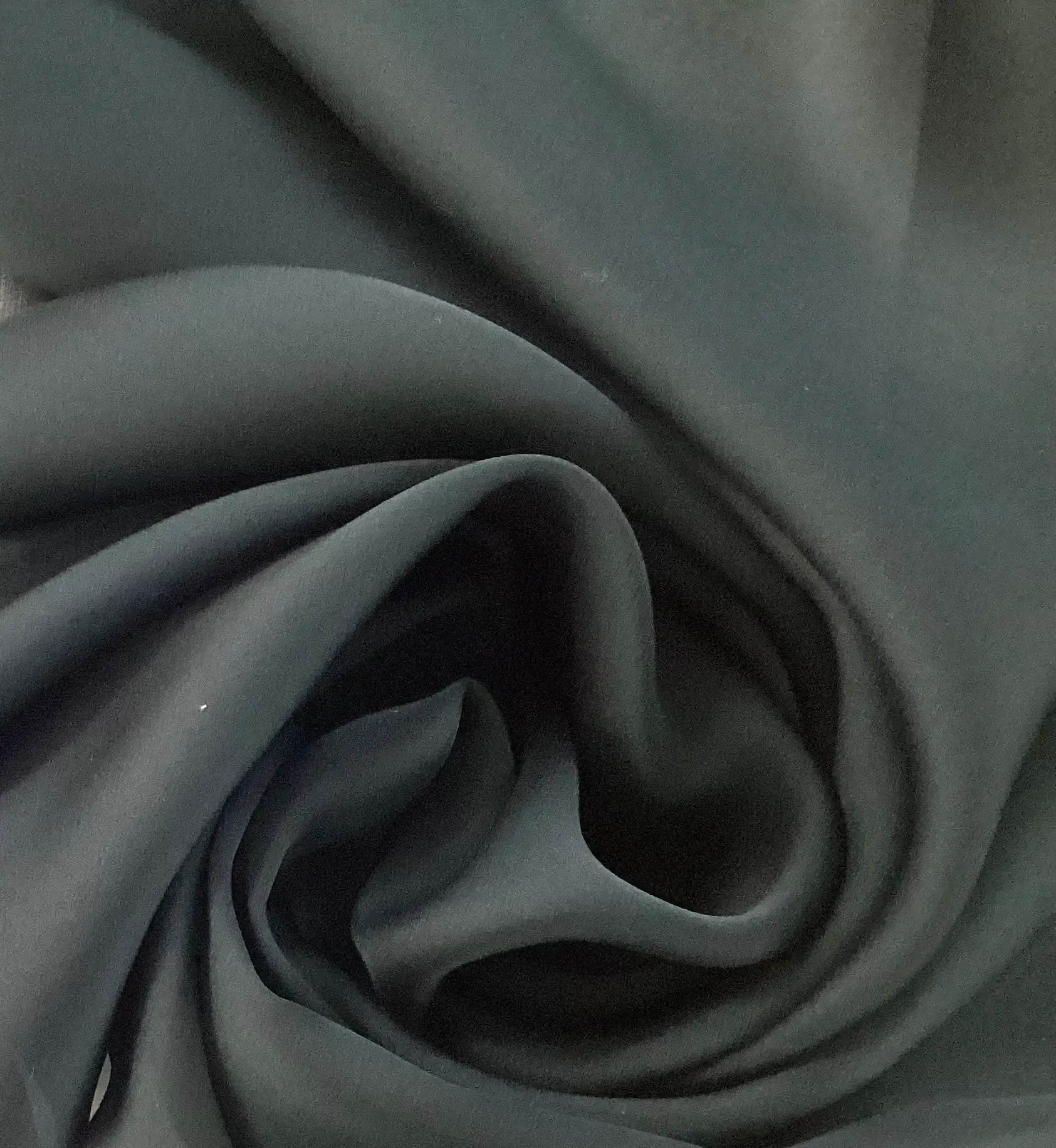 100% Silk Satin Georgette in Carbon