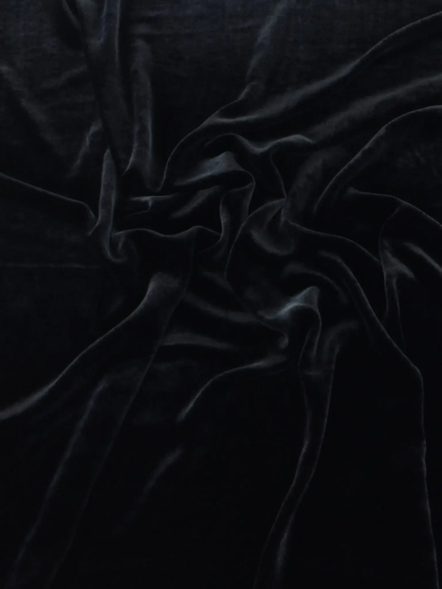 Scnp Silk and Rayon Velvet in Midnight