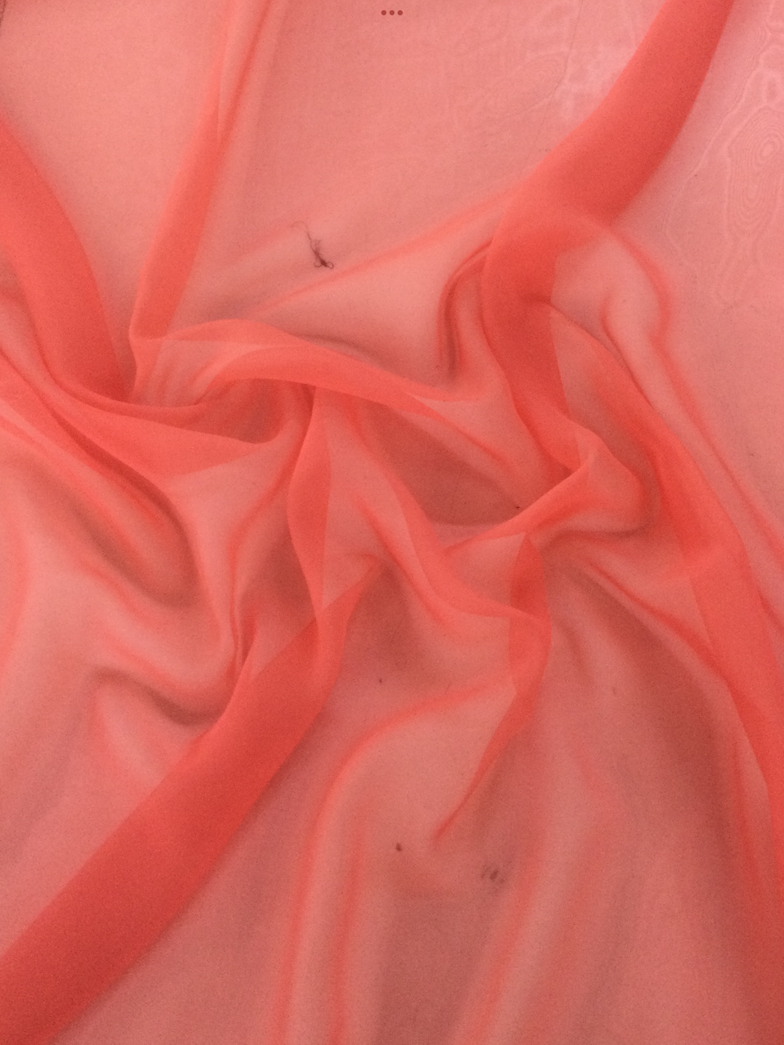 Polyester Chiffon in Coral