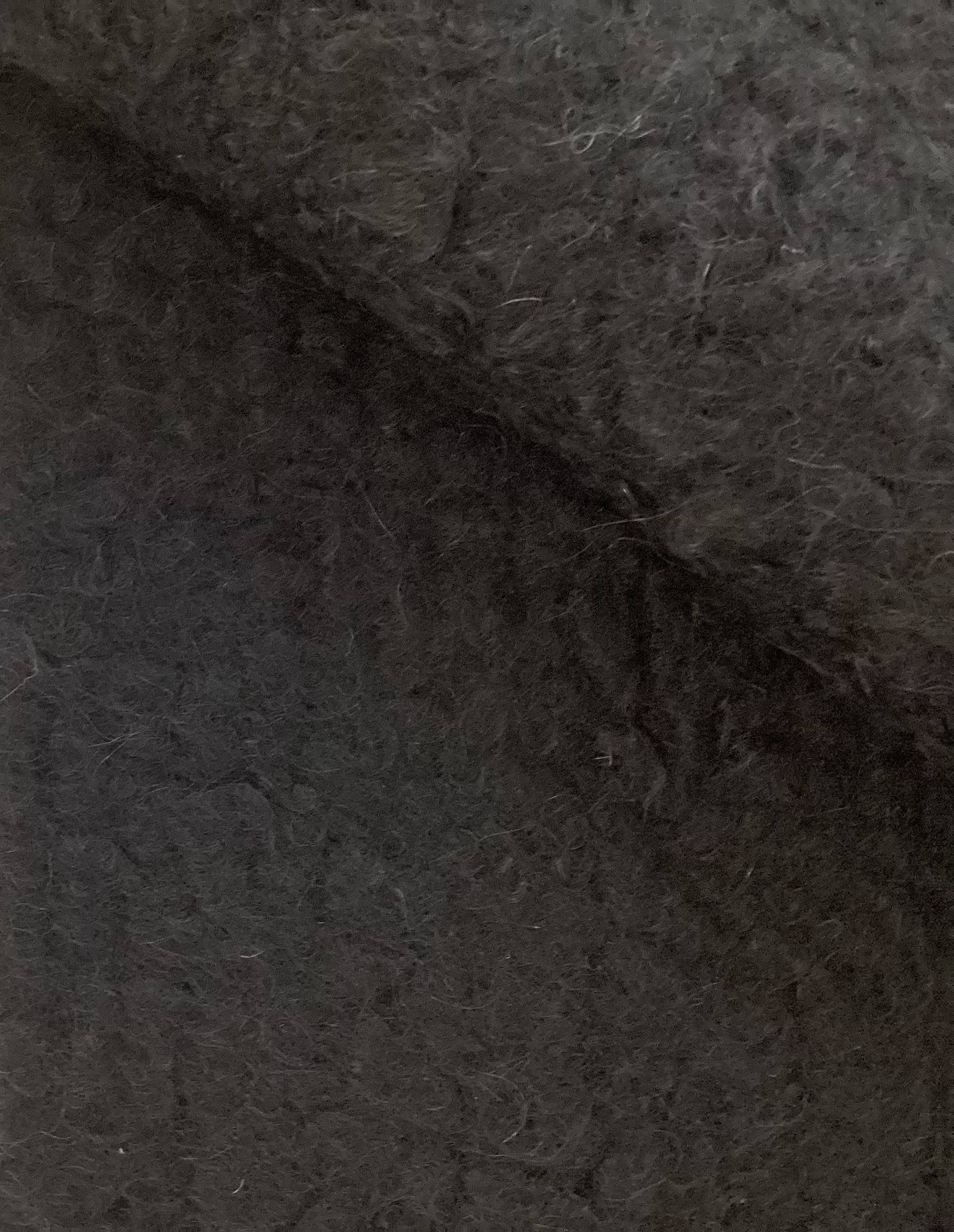 Wool & Mohair Boucle Knit in Black