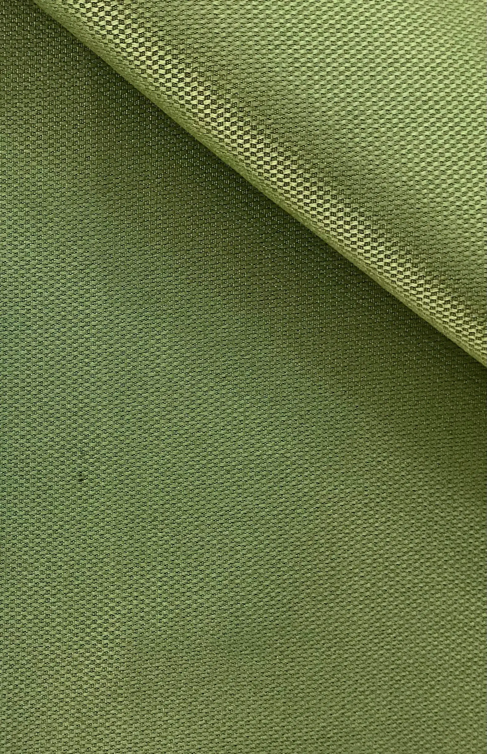 Made in Italy Silk Pique in Green/Black