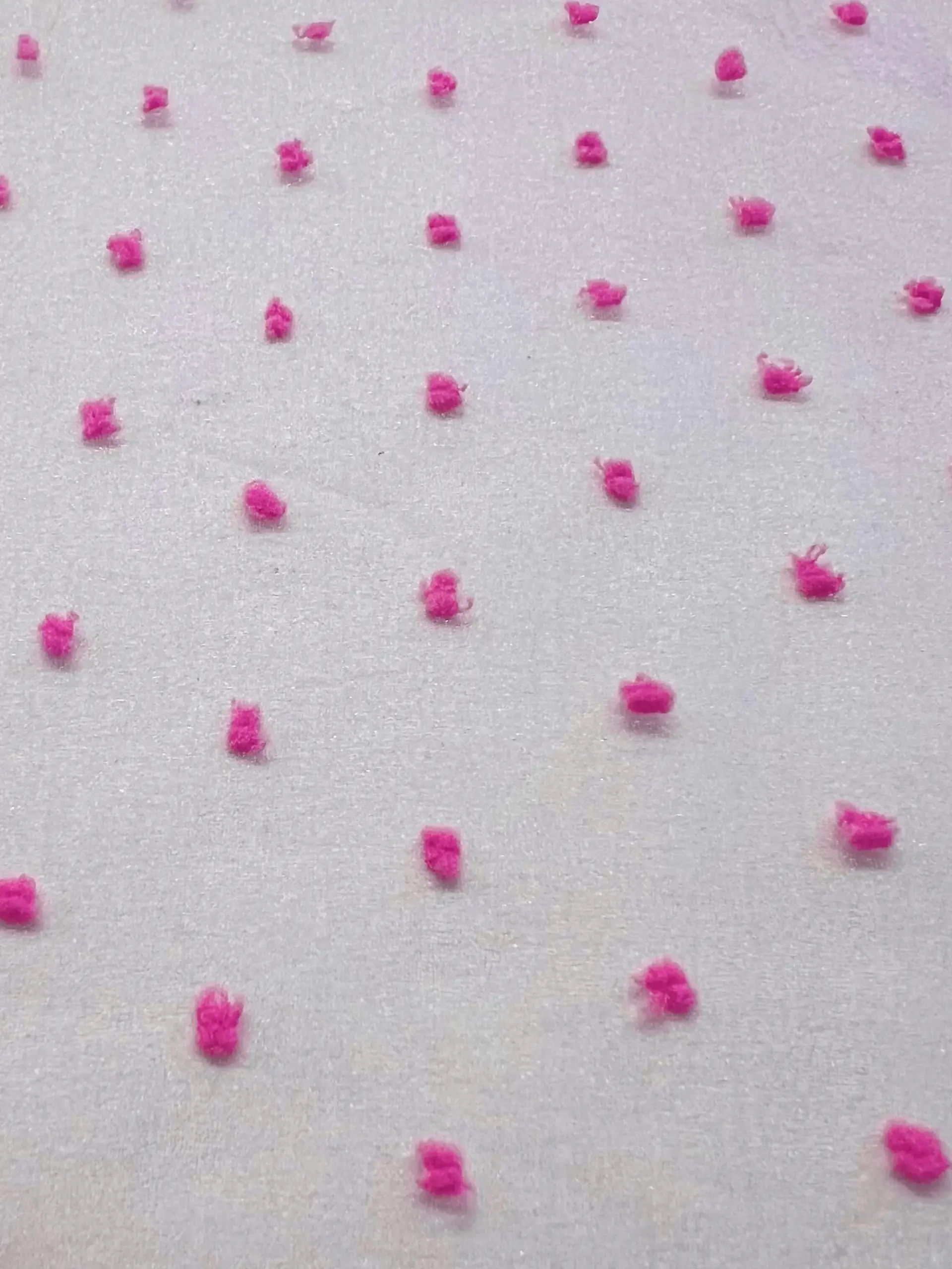 Polyester Swiss Dot Crinkle Organza in Pink