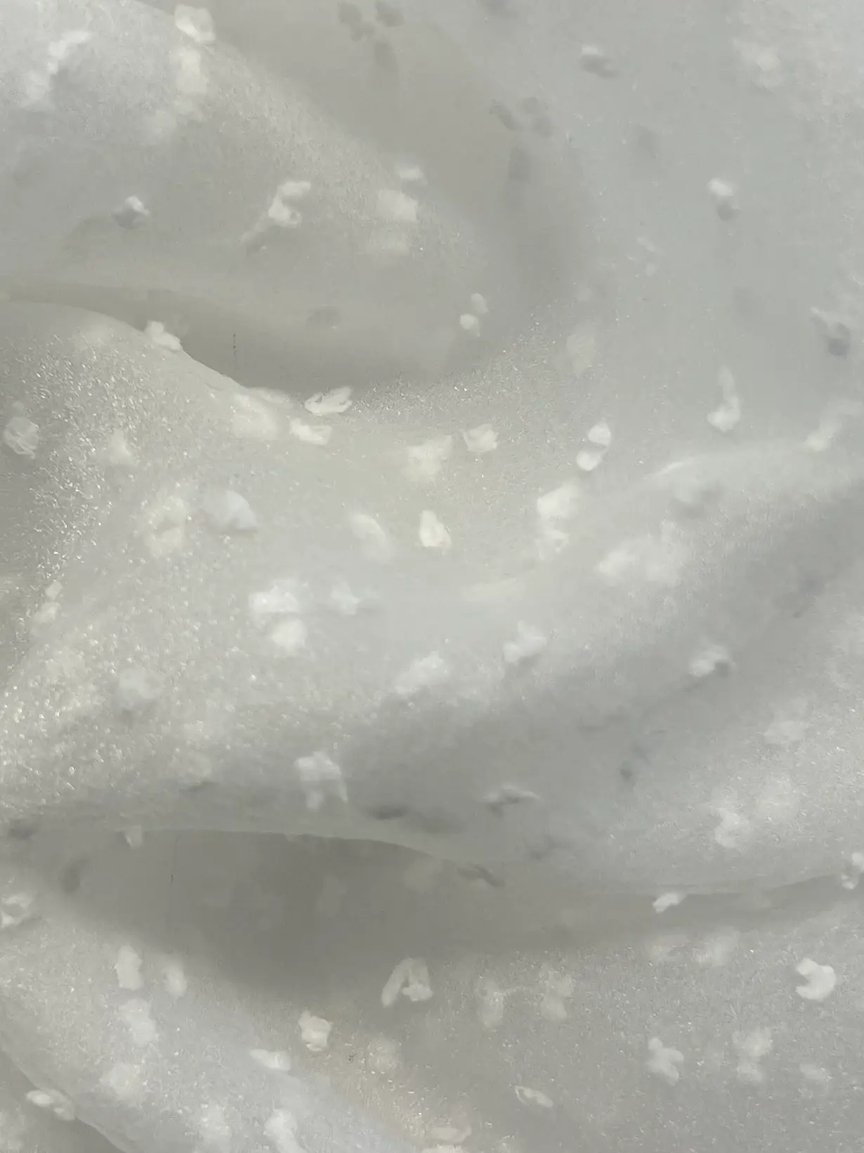 Polyester Swiss Dot Crinkle Organza in White
