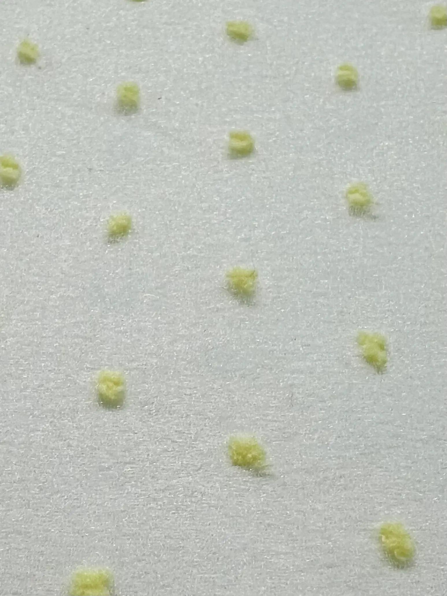 Polyester Swiss Dot Crinkle Organza in Yellow 