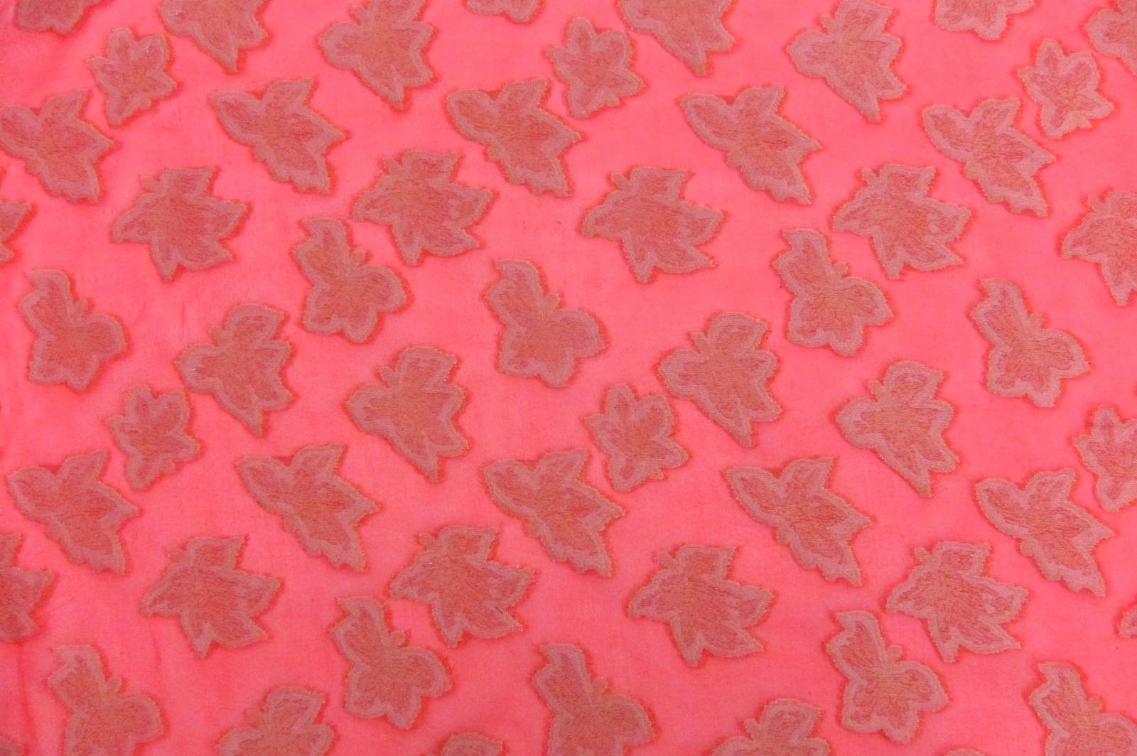 Metallic Silk Fil Coupé Chiffon0