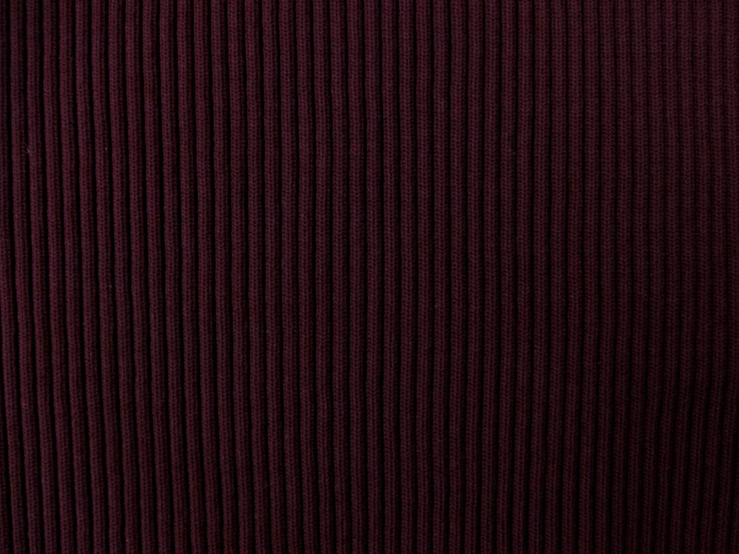 Nylon Rib Knit in Burgundy1