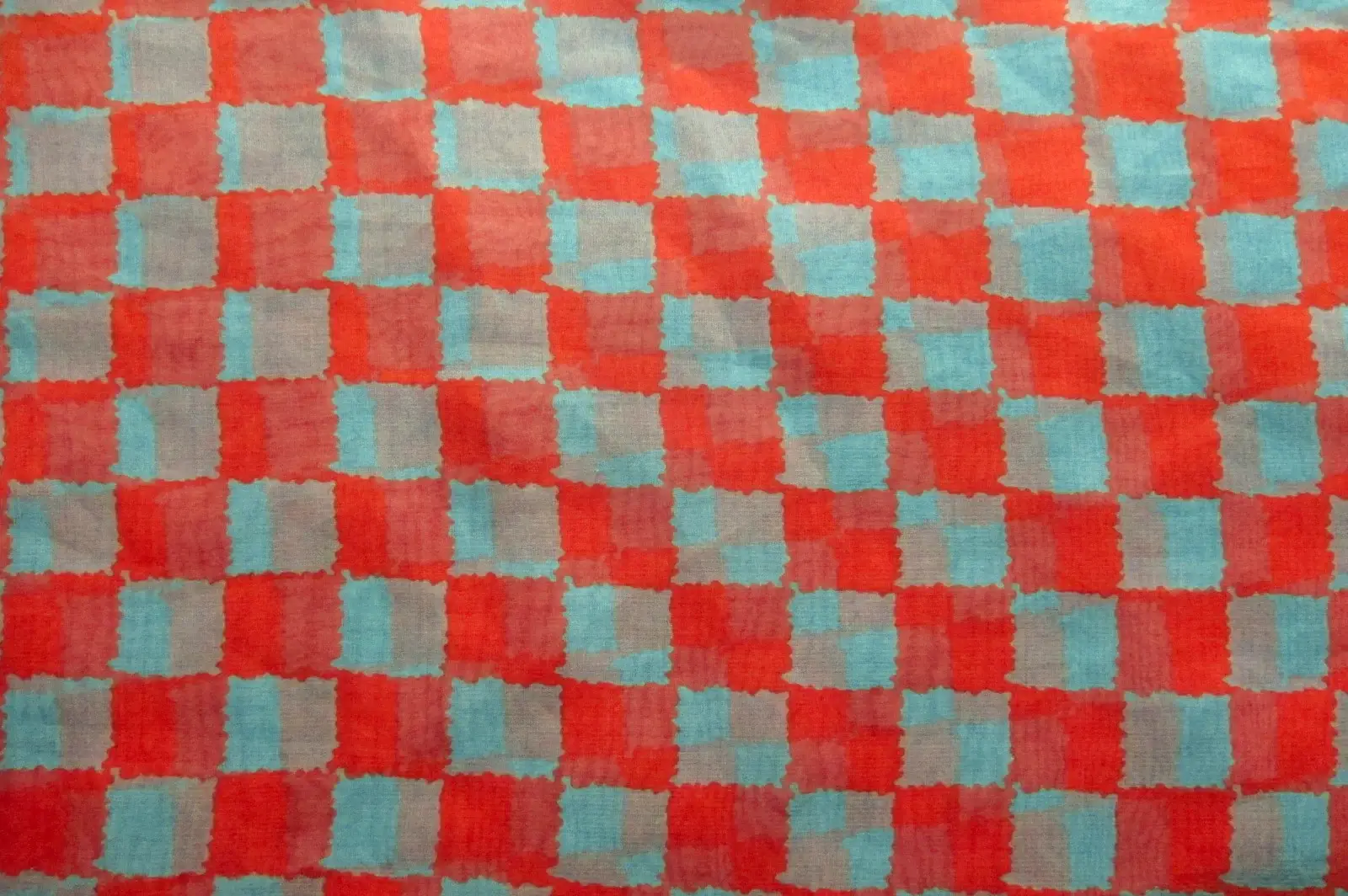 Printed Silk Organza0