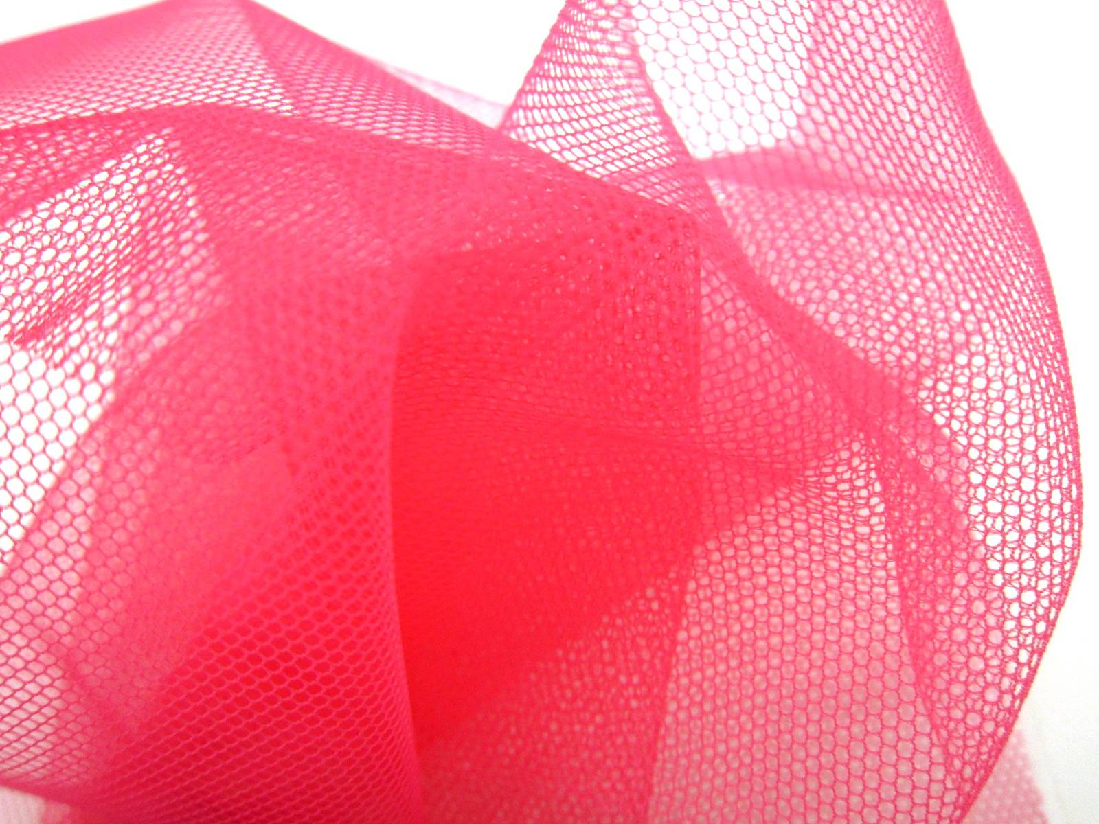 Italian Nylon Tulle in Framboise1