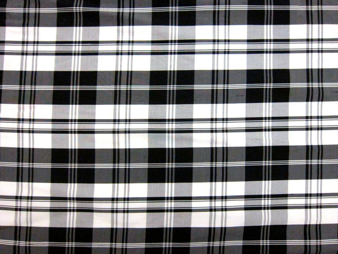 Silk Shantung Plaid0