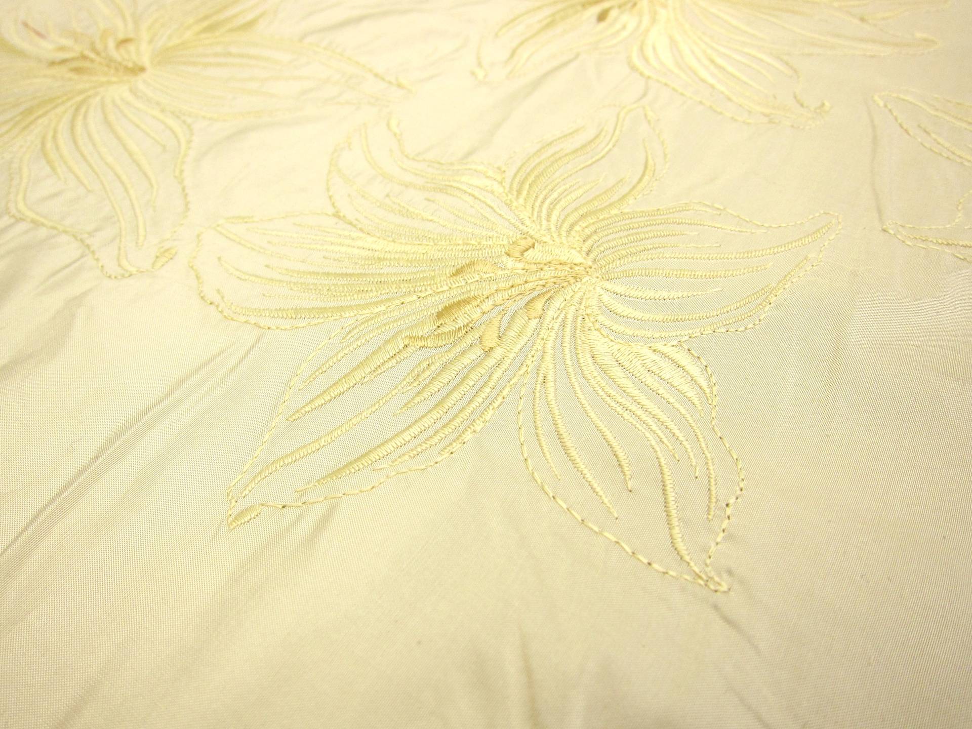 Embroidered Silk Tafetta0