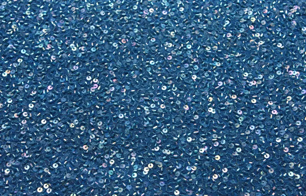 Sequins on Silk Chiffon0