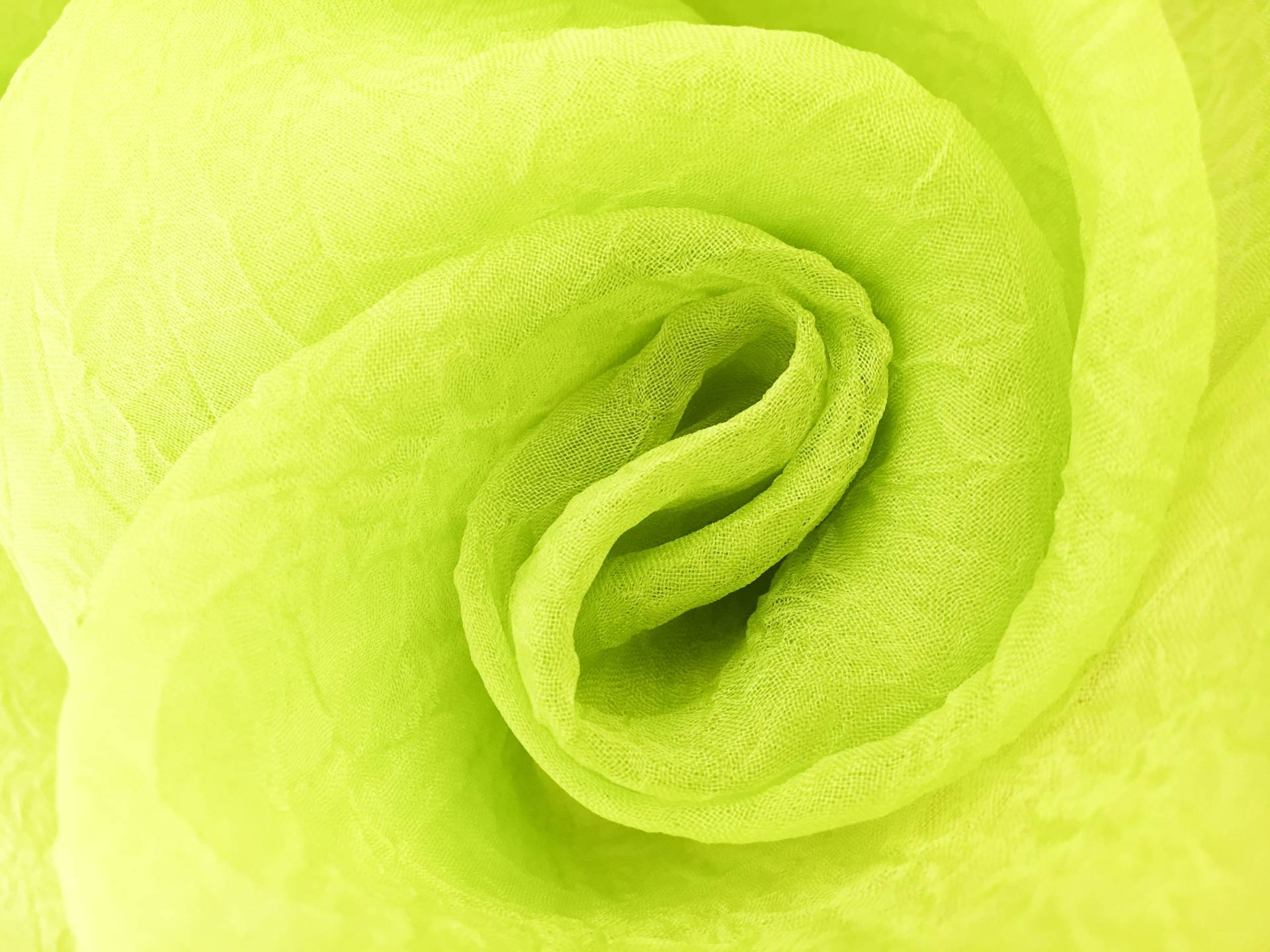 Crushed Silk Organza in Lime0