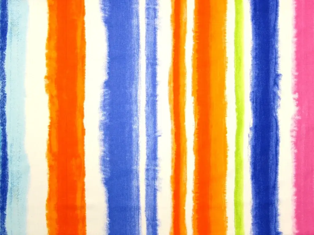 Linen Upholstery Watercolor Stripes Print0