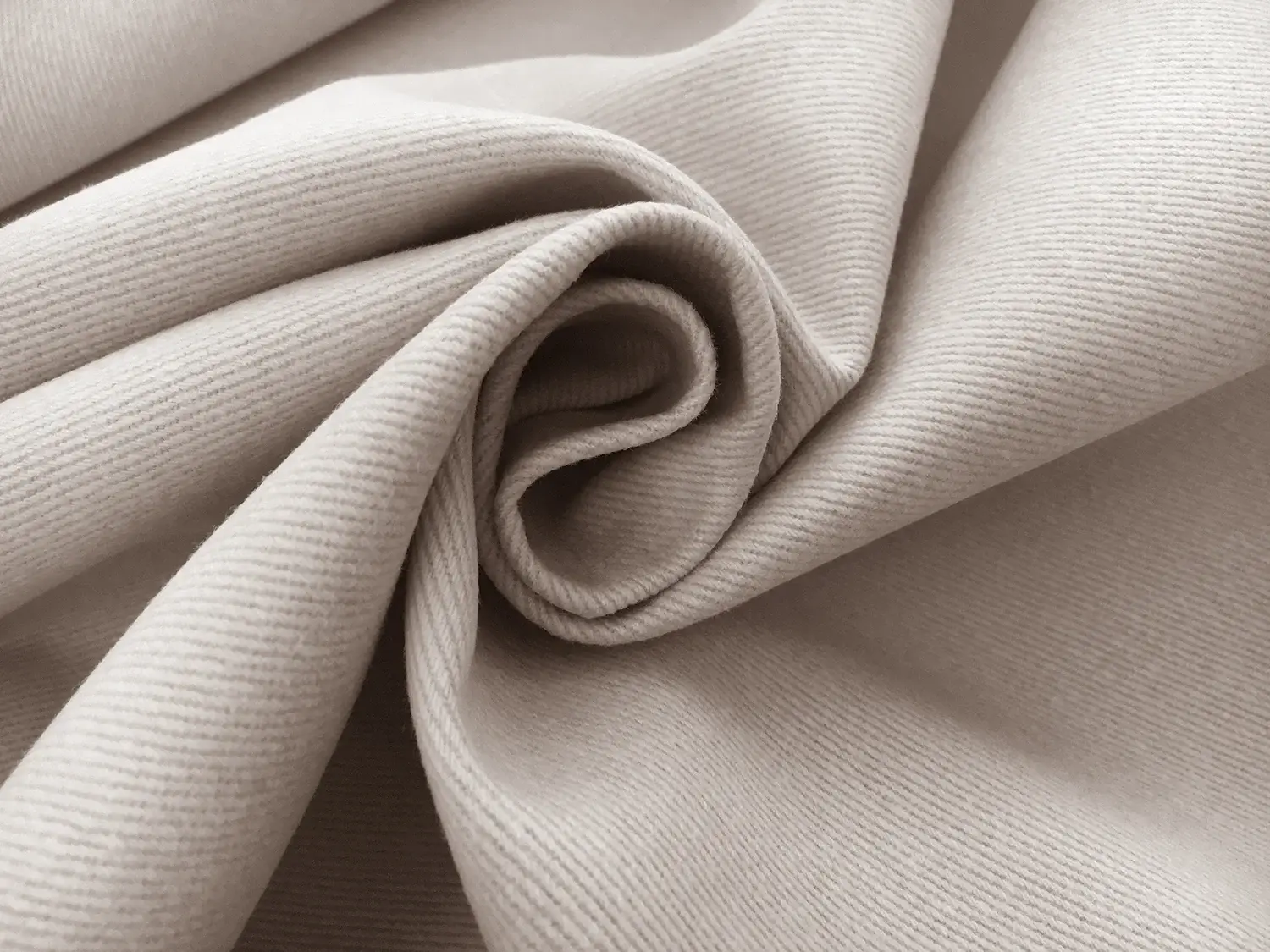12oz Brushed Cotton Denim in Beige1