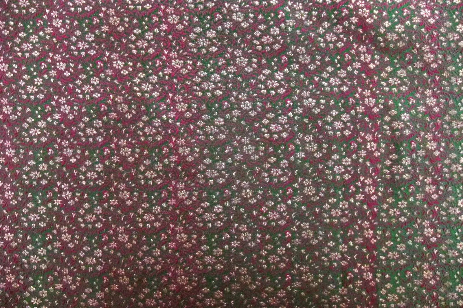 Metallic Silk Indian Brocade0