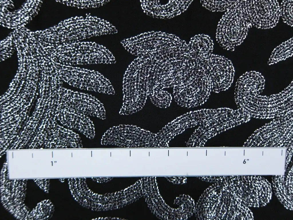 Sequins Embroidered Silk Chiffon1