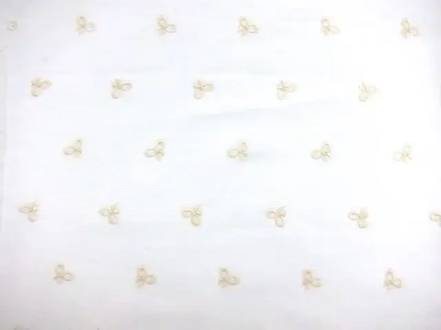 Embroidered Cotton Faille0