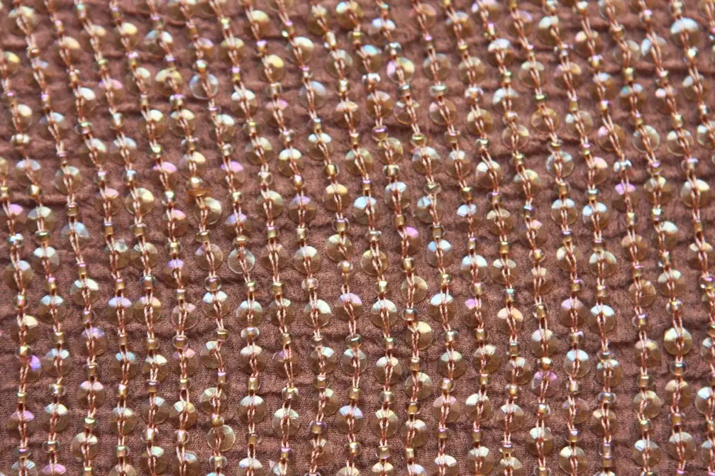 Sequins on Silk Chiffon2