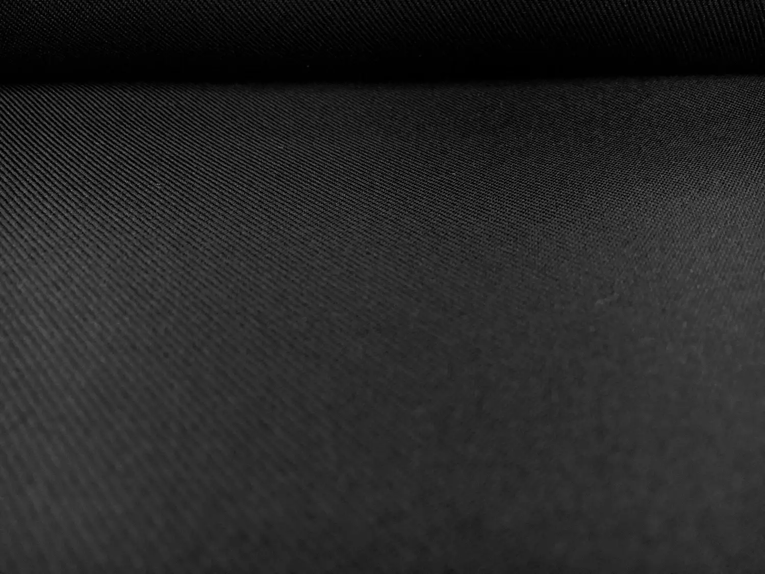 Polyester Gabardine in Black0